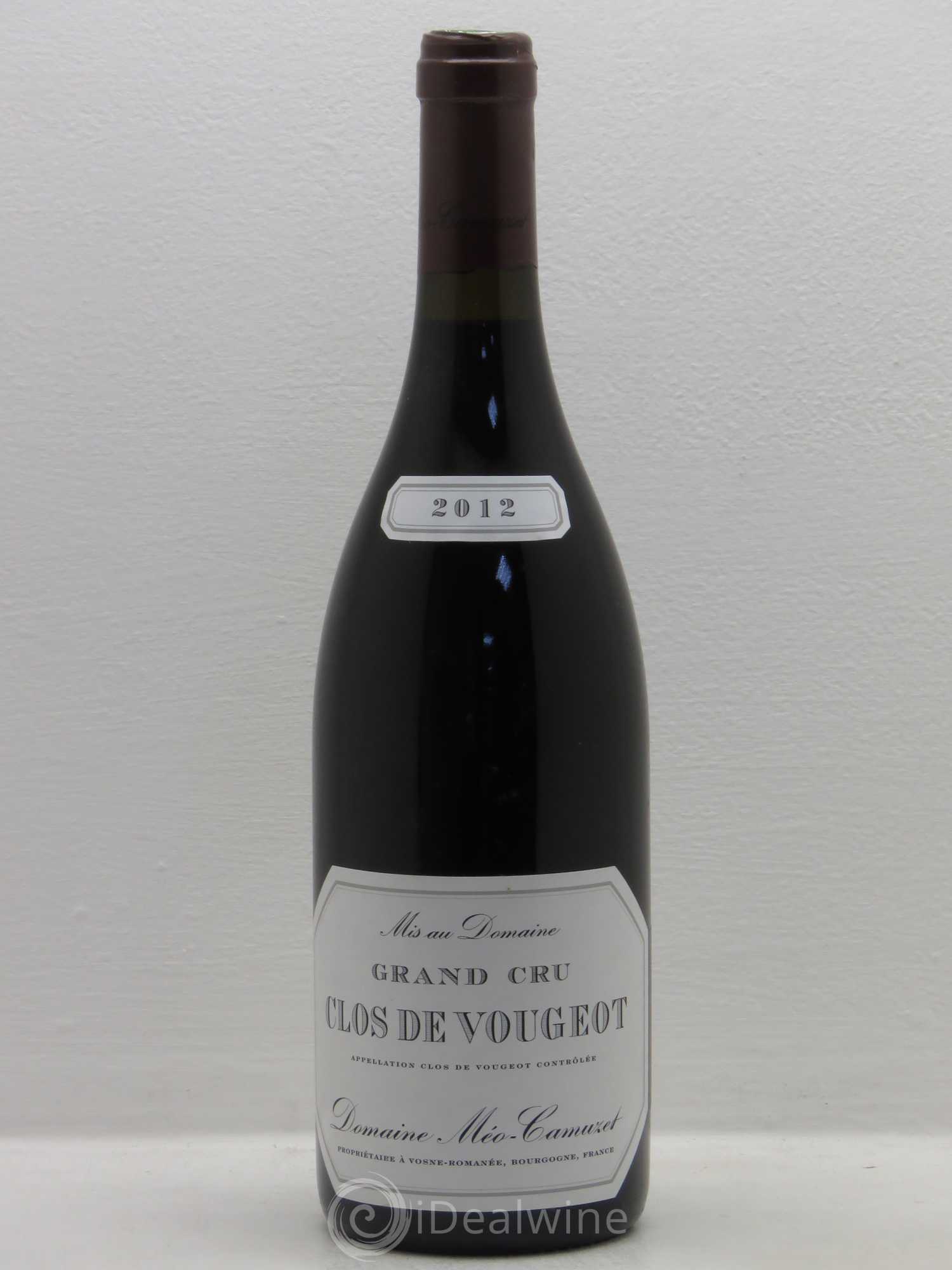 Clos de Vougeot Grand Cru Méo-Camuzet (Domaine) 2012 - Lot de 1 bouteille - 0
