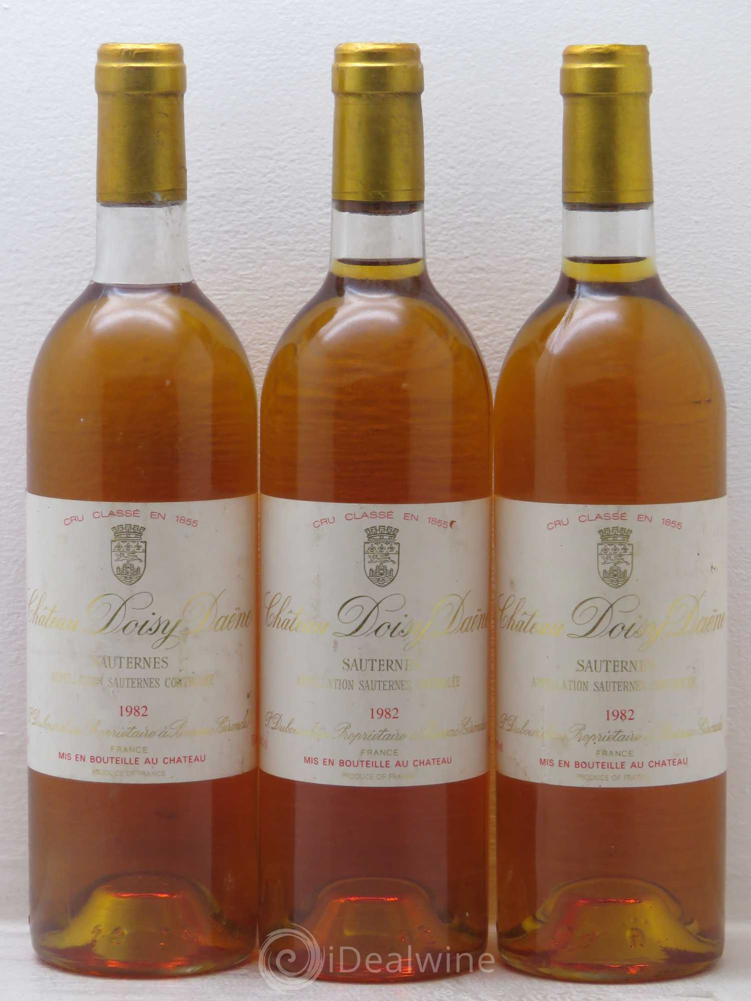 Château Doisy Daëne 2ème Grand Cru Classé 1982 - Lotto di 3 bottiglie - 0