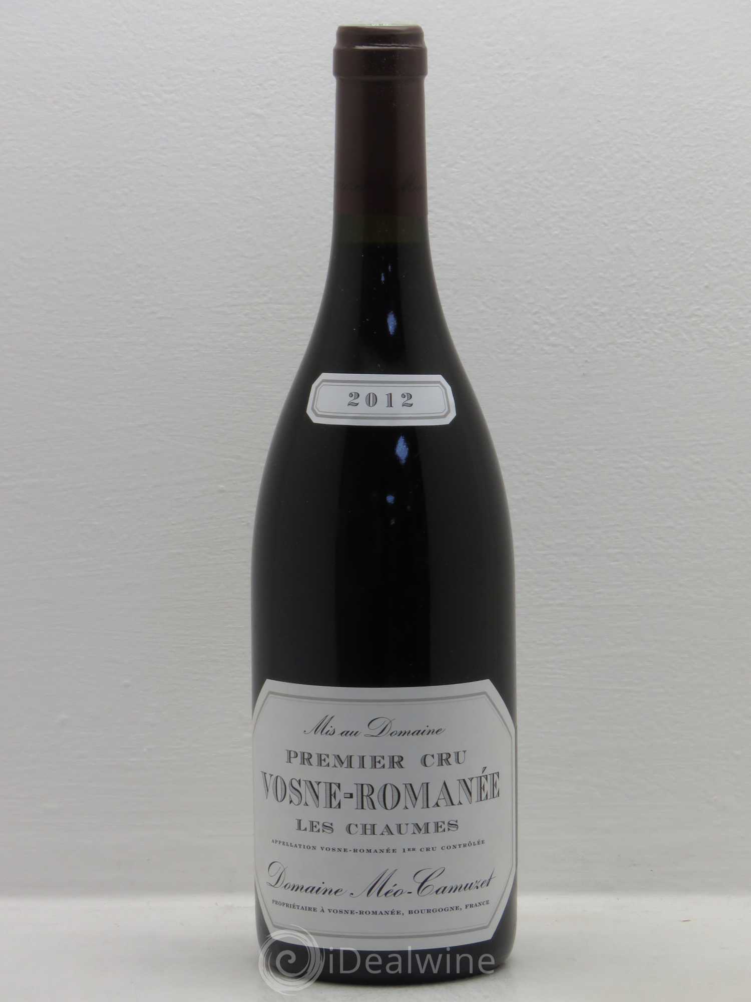 Vosne-Romanée 1er Cru Les Chaumes Méo-Camuzet (Domaine) 2012 - Lot de 1 bouteille - 0