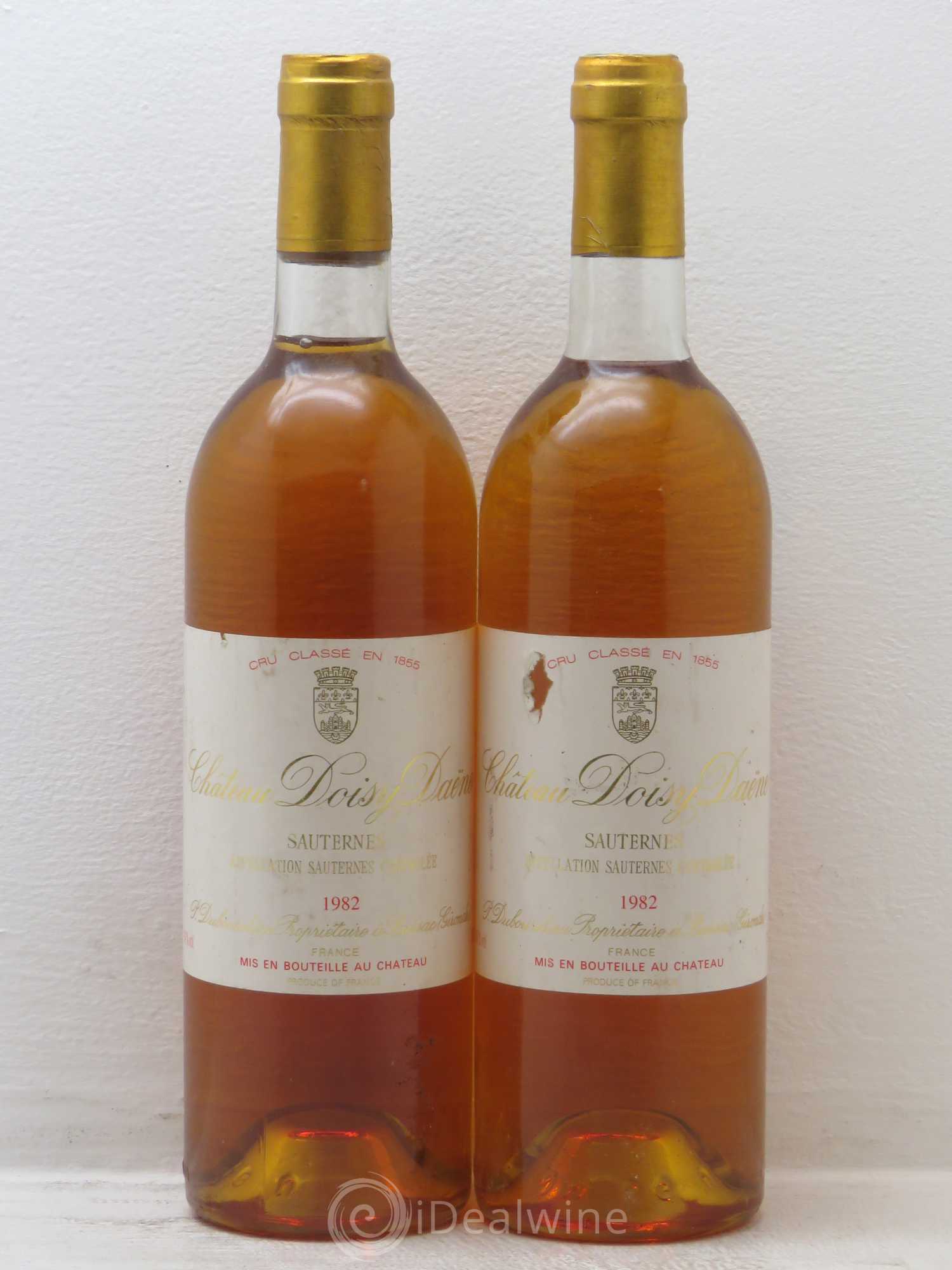 Château Doisy Daëne 2ème Grand Cru Classé 1982 - Lotto di 2 bottiglie - 0