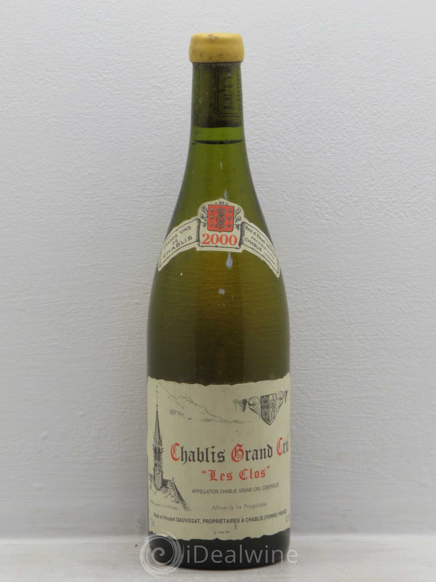 Chablis Grand Cru Les Clos Vincent Dauvissat (Domaine) 2000 - Lot de 1 bouteille - 0