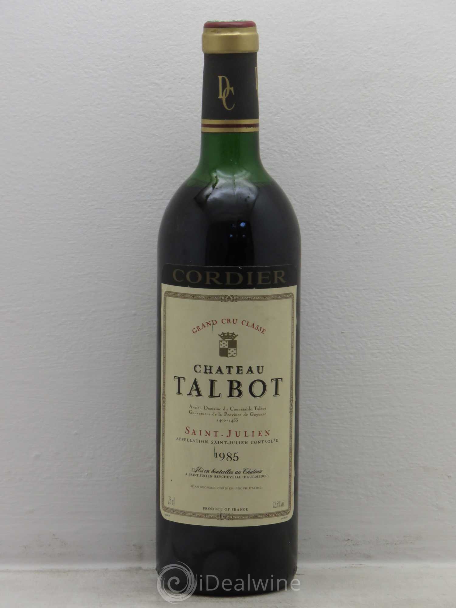 Château Talbot 4ème Grand Cru Classé 1985 - Lot de 1 bouteille - 0