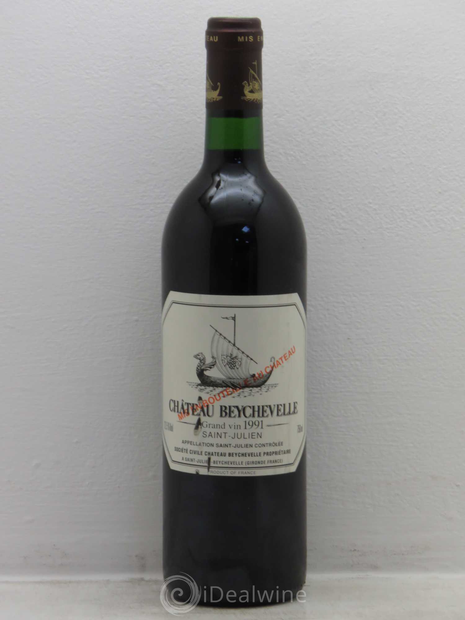 Château Beychevelle 4ème Grand Cru Classé 1991 - Lot de 1 bouteille - 0