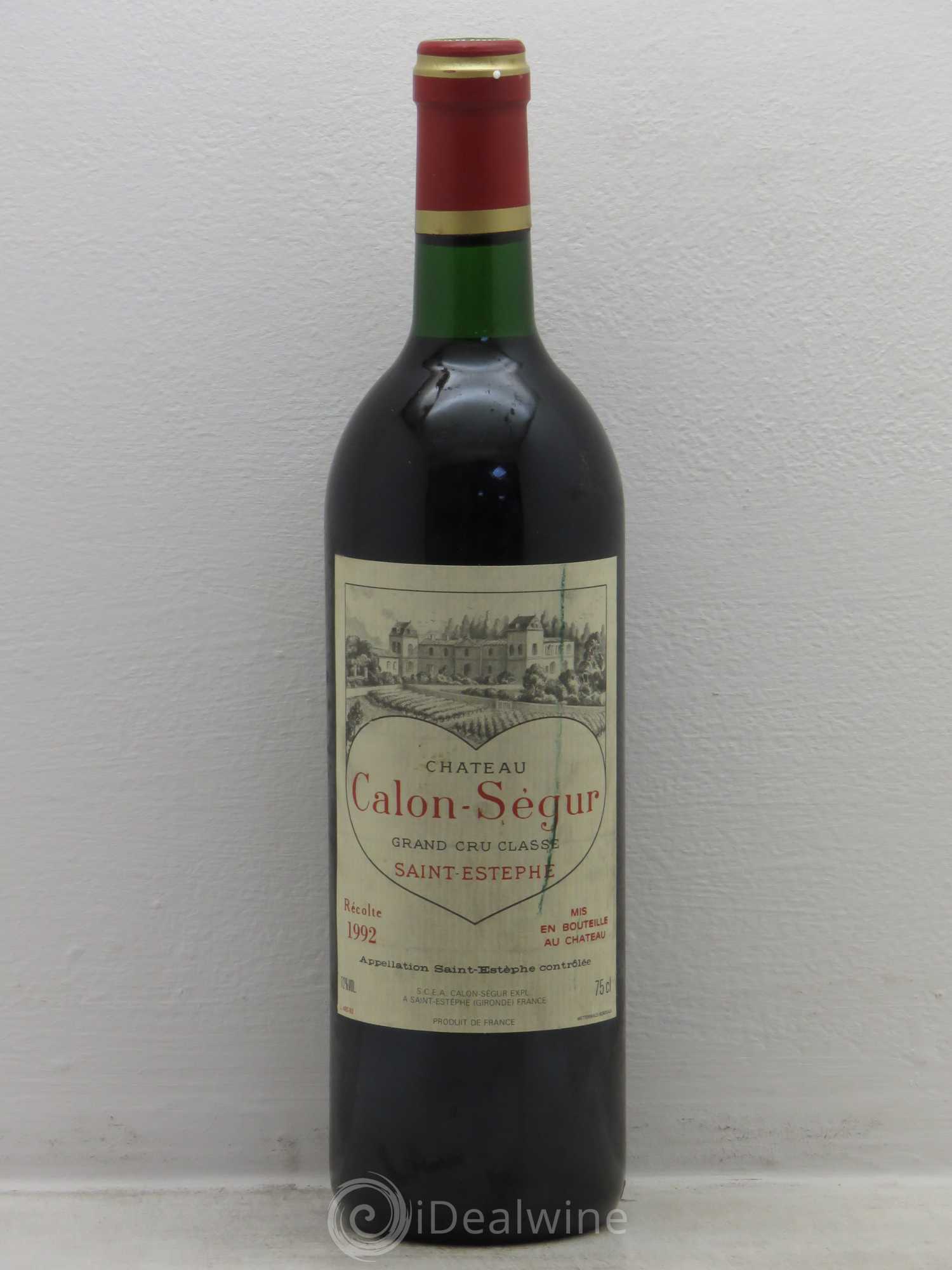Château Calon Ségur 3ème Grand Cru Classé 1992 - Lot de 1 bouteille - 0