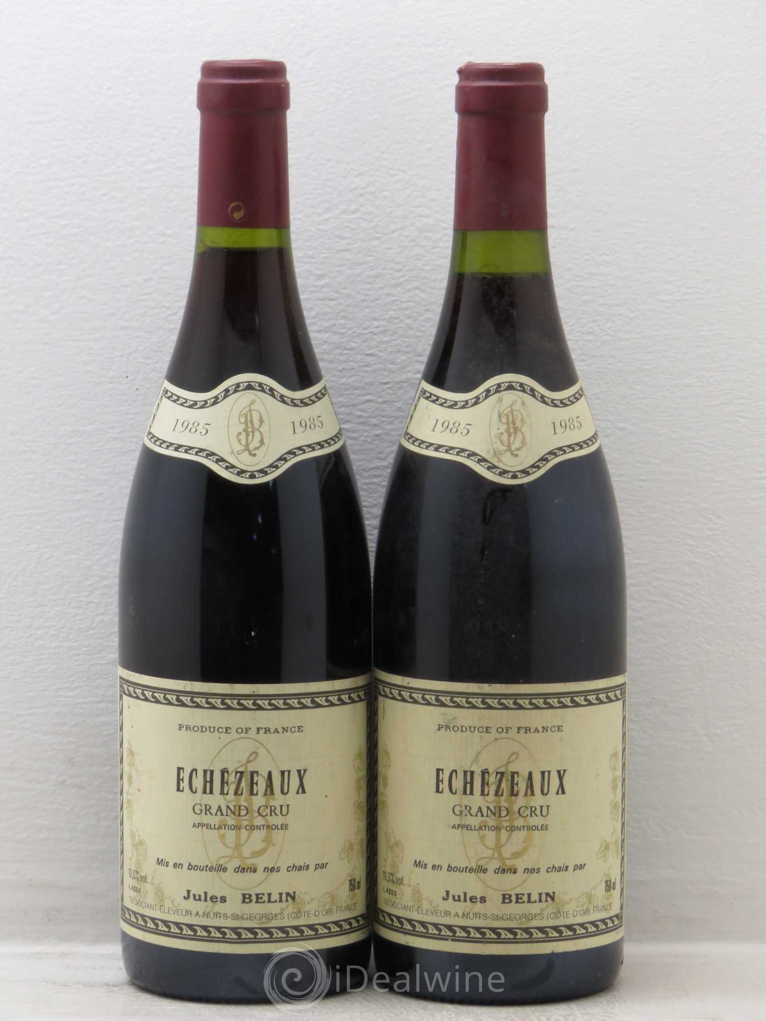 Echezeaux Grand Cru Jules Belin 1985 - Lot de 2 bouteilles - 0