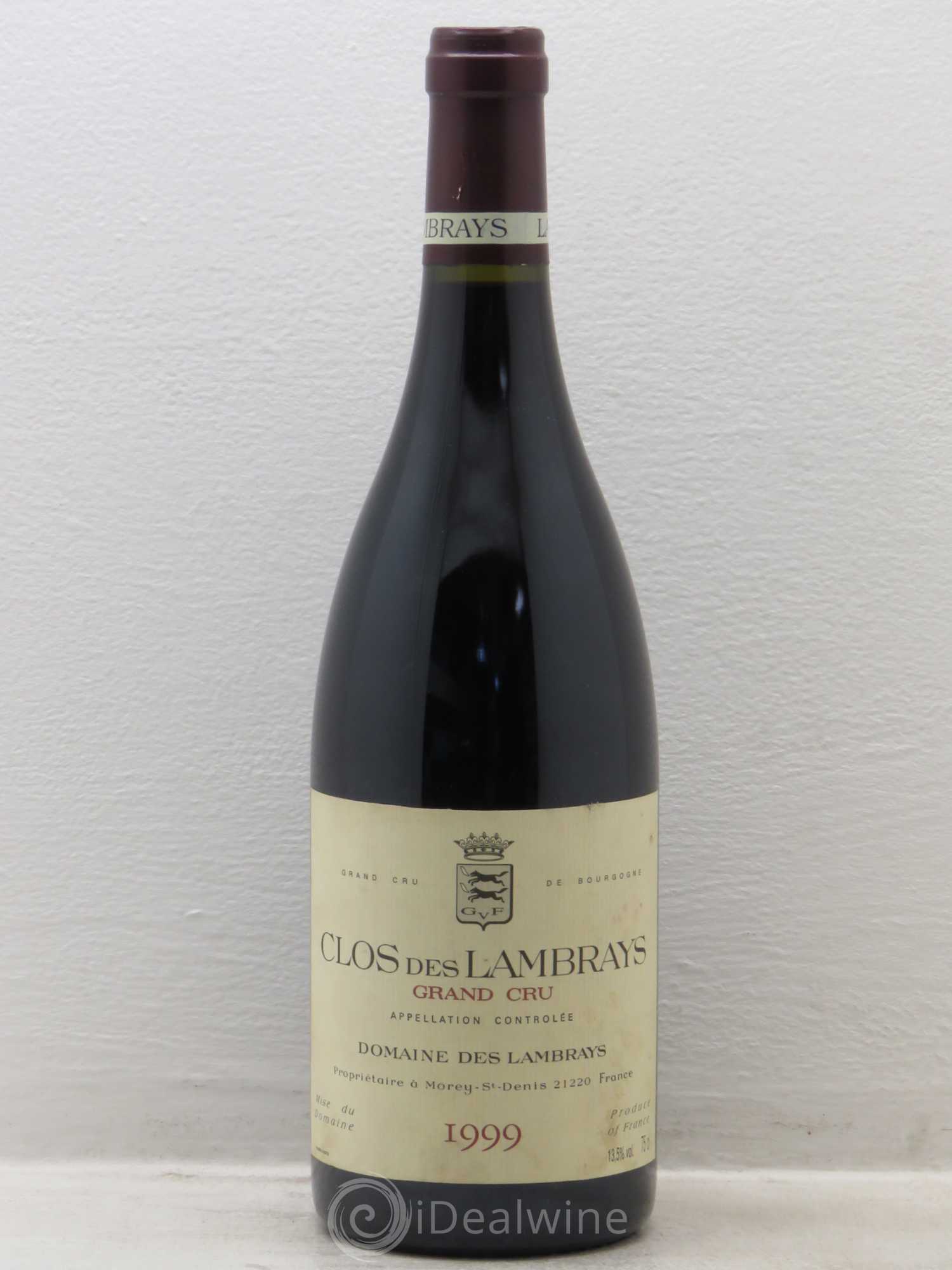 Clos des Lambrays Grand Cru Domaine des Lambrays 1999 - Lot de 1 bouteille - 0