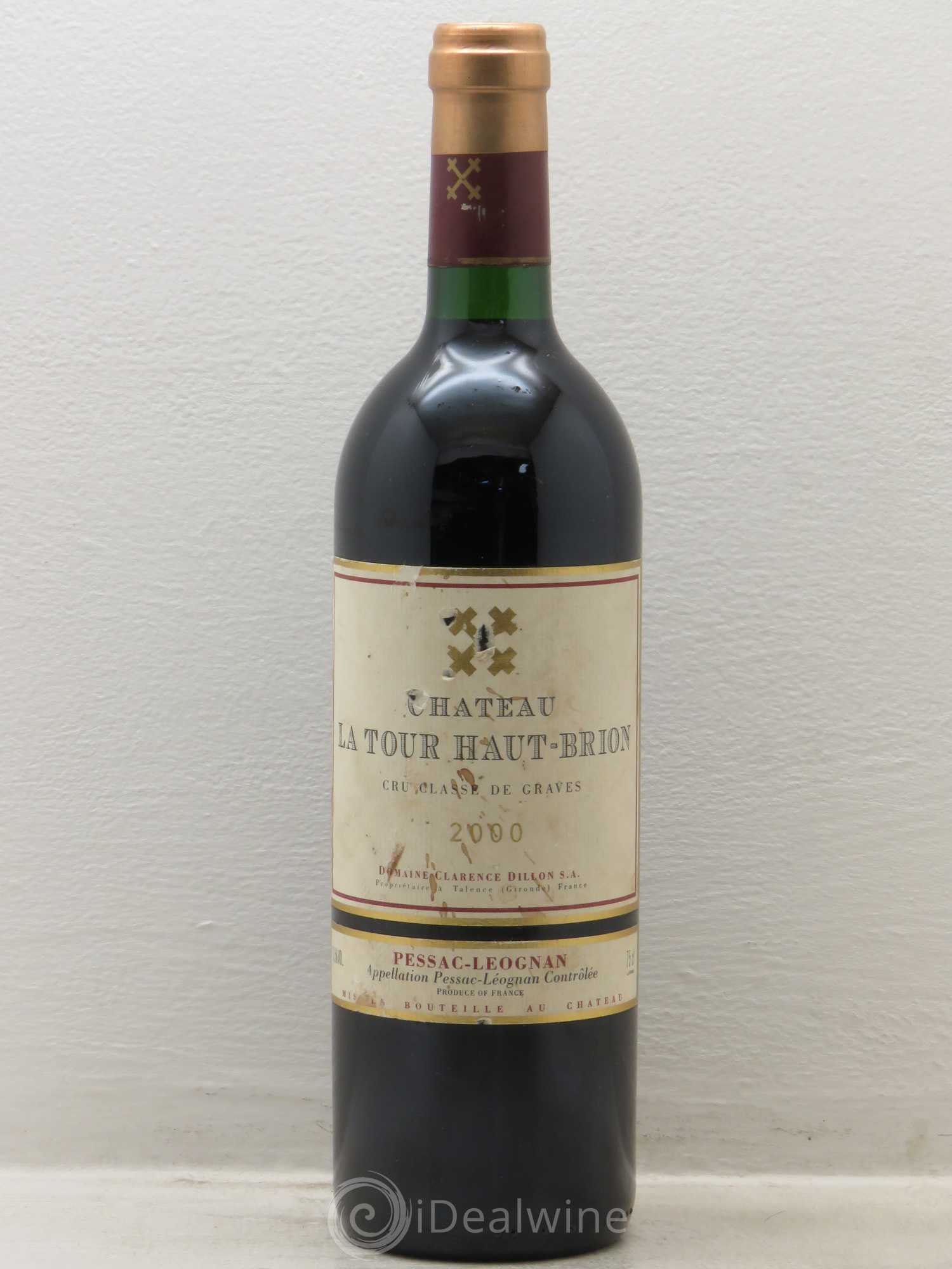 Château la Tour Haut-Brion Cru Classé de Graves 2000 - Lot de 1 bouteille - 0