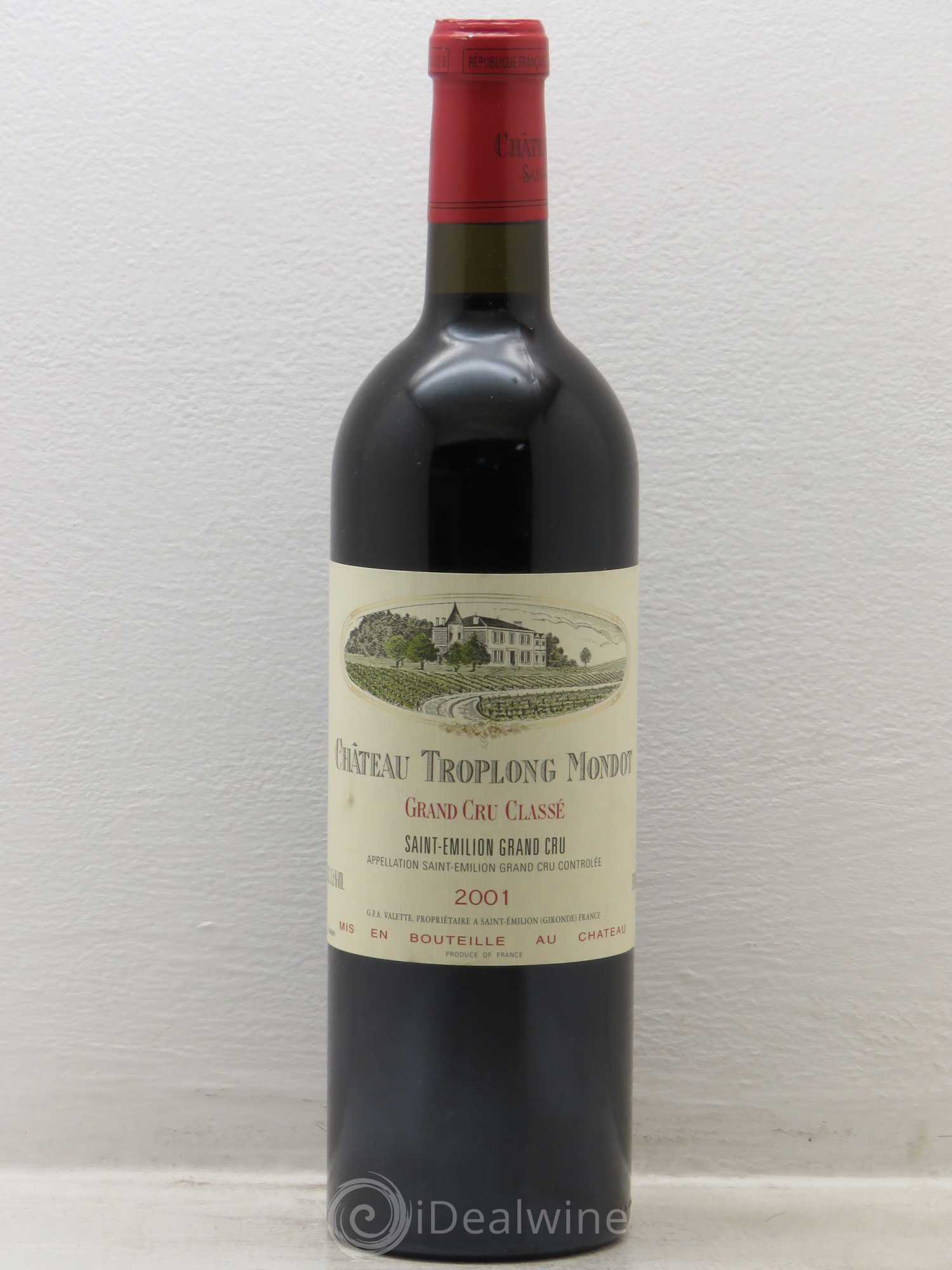 Château Troplong Mondot 1er Grand Cru Classé B 2001 - Lot de 1 bouteille - 0