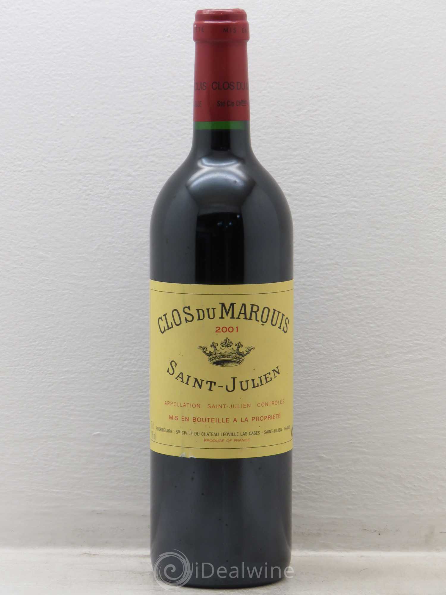 Clos du Marquis 2001 - Lot de 1 bouteille - 0
