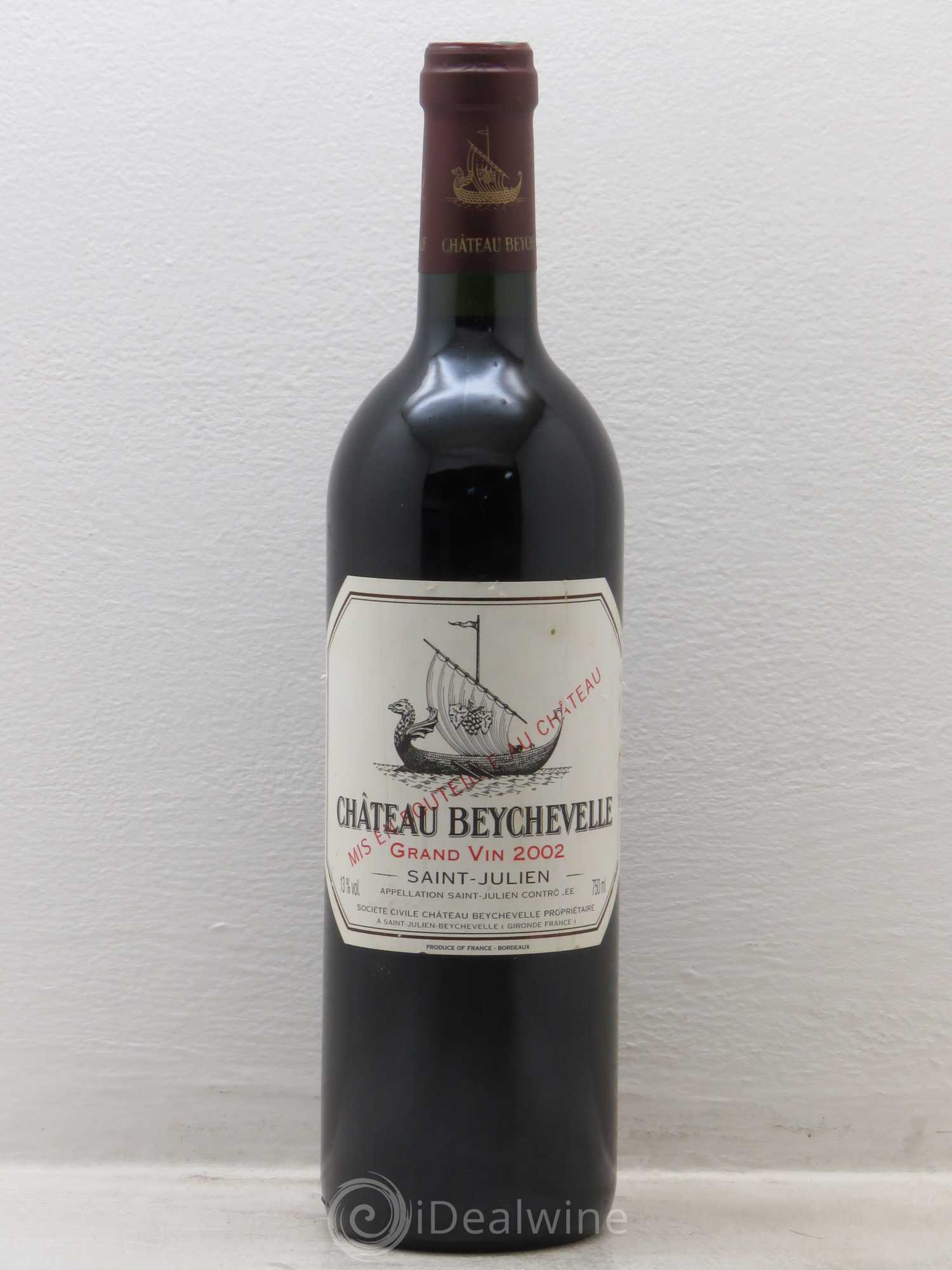 Château Beychevelle 4ème Grand Cru Classé 2002 - Lot de 1 bouteille - 0