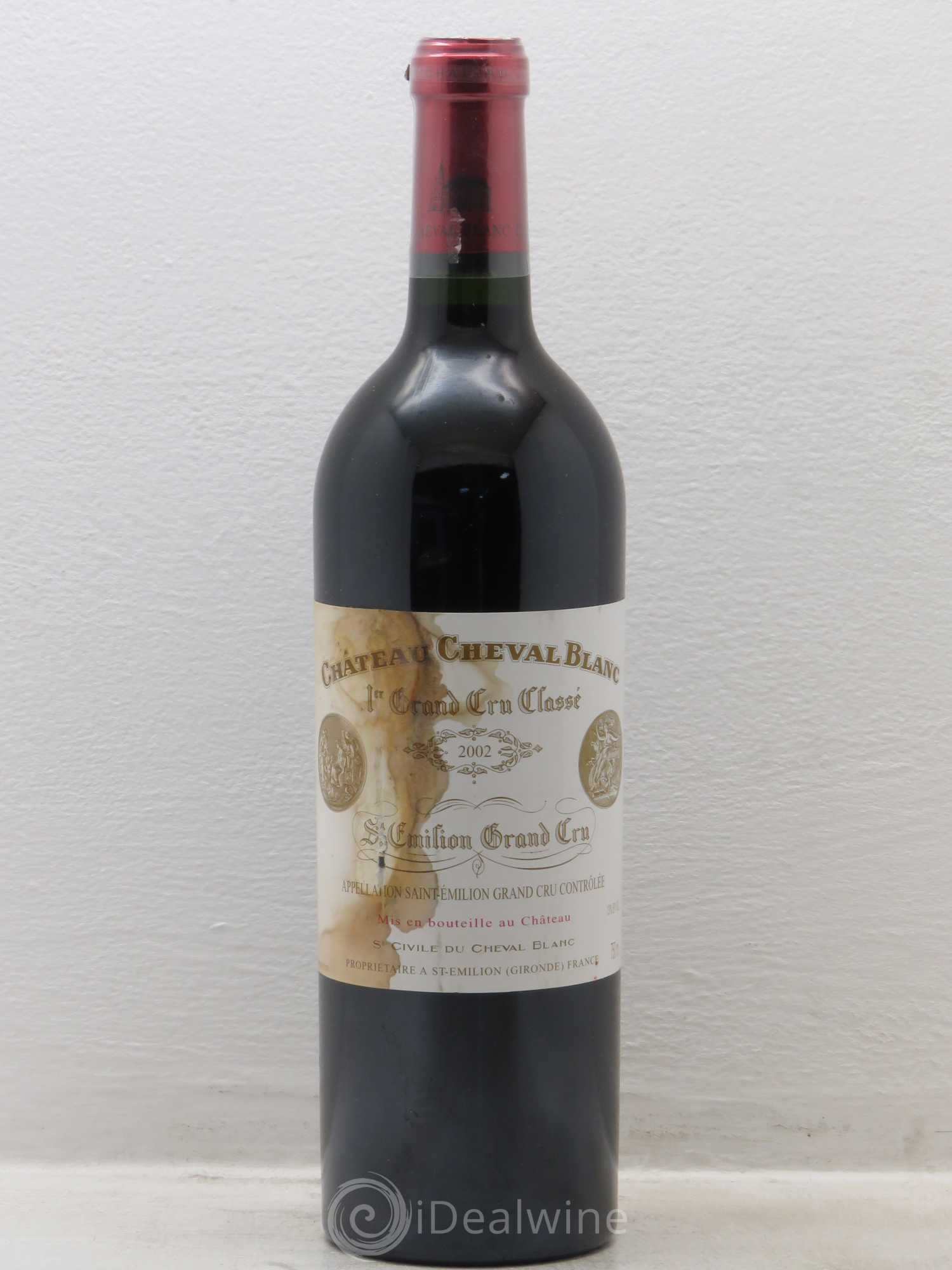 Château Cheval Blanc 1er Grand Cru Classé A 2002 - Lot de 1 bouteille - 0