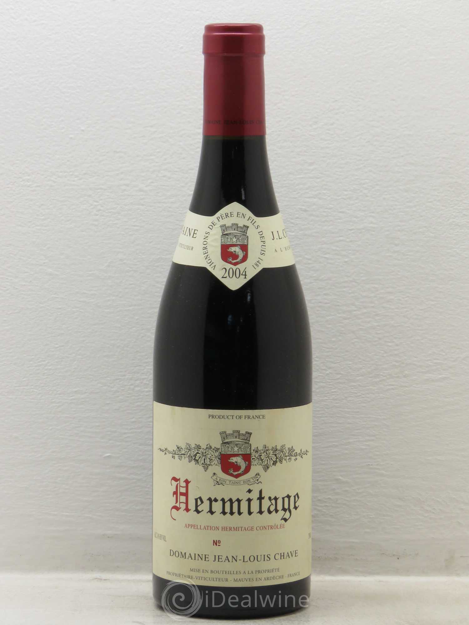 Hermitage Jean-Louis Chave 2004 - Lot de 1 bouteille - 0