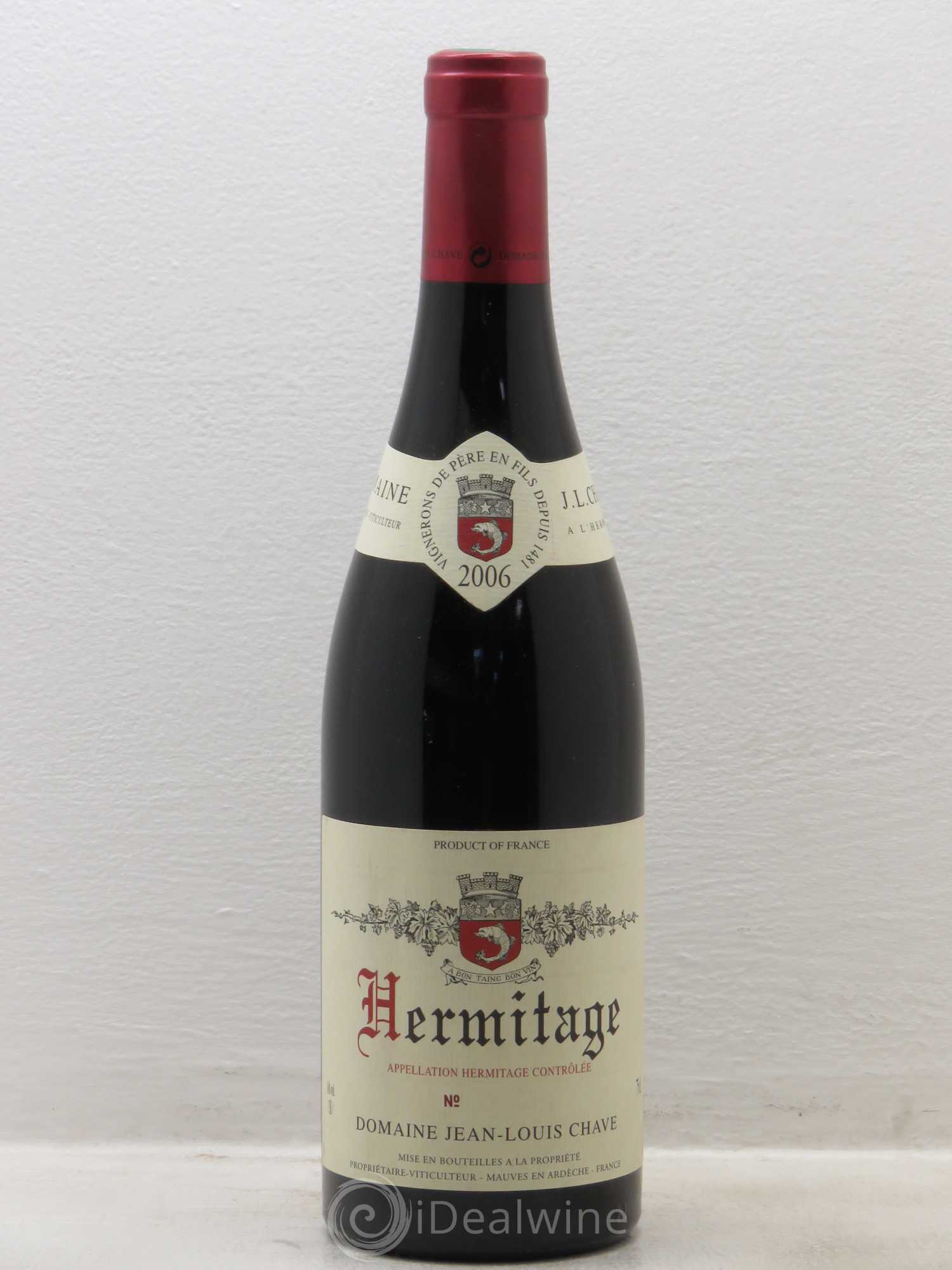 Hermitage Jean-Louis Chave 2006 - Lot de 1 bouteille - 0