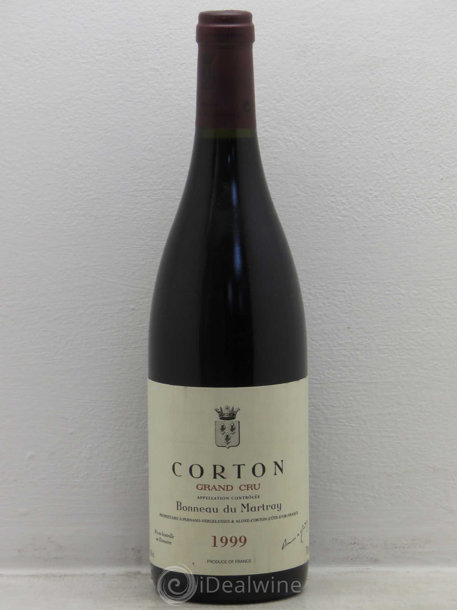 Corton Grand Cru Bonneau du Martray (Domaine) 1999 - Lot de 1 bouteille - 0