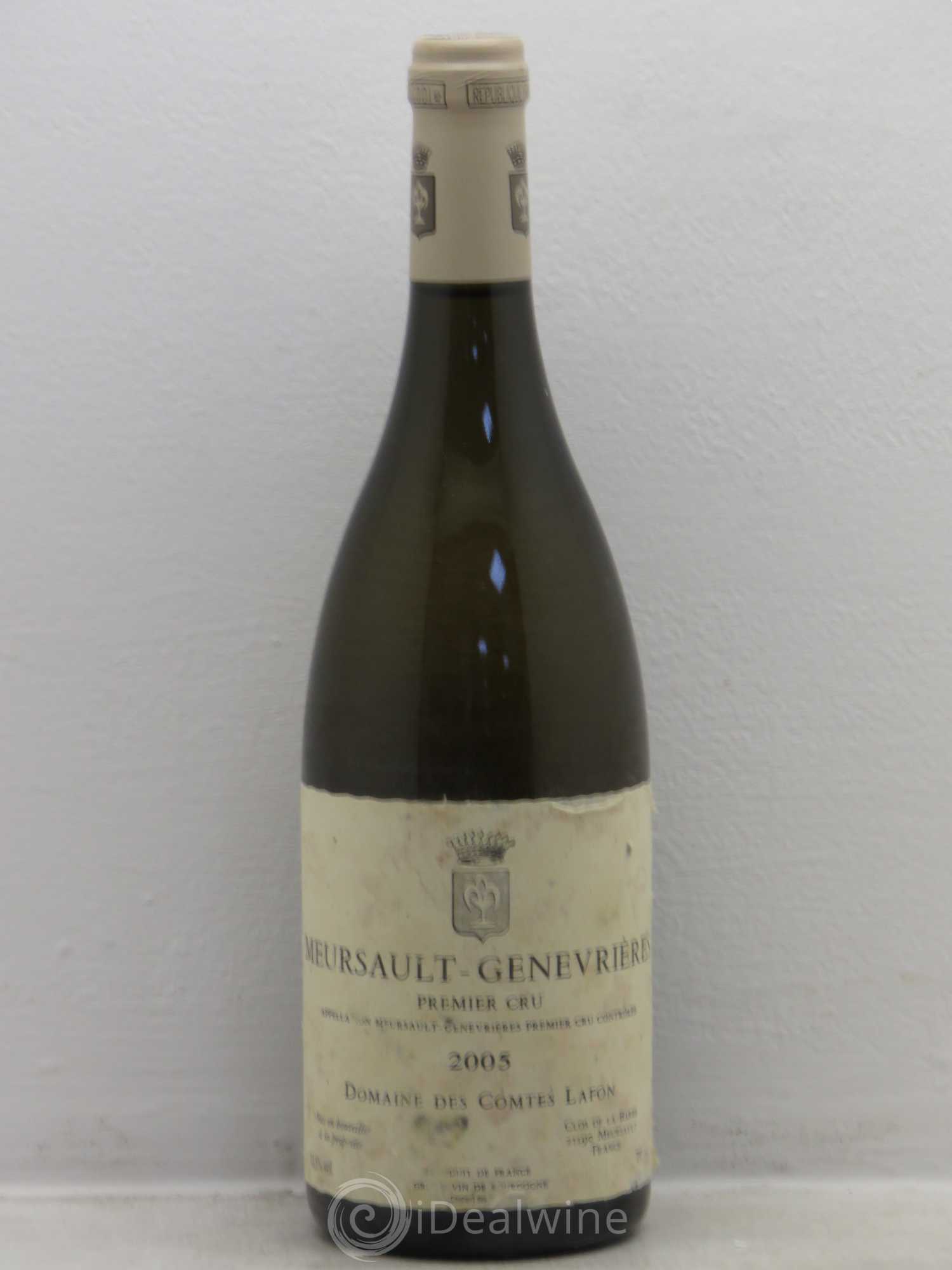 Meursault 1er Cru Genevrières Comtes Lafon (Domaine des) 2005 - Lot de 1 bouteille - 0