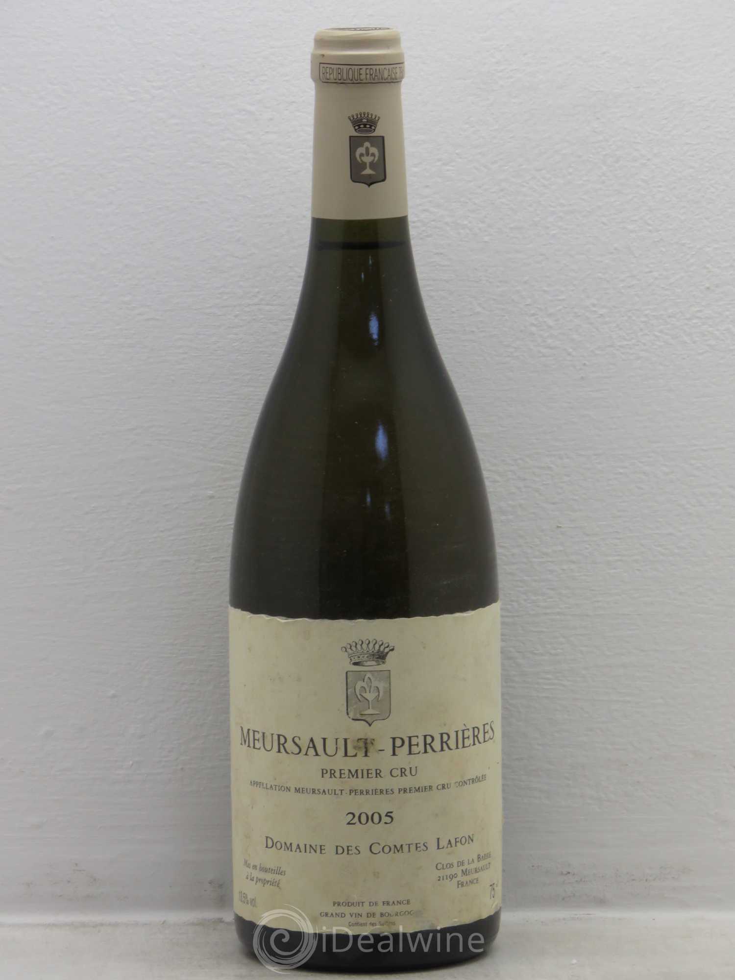 Meursault 1er Cru Perrières Comtes Lafon (Domaine des) 2005 - Lot de 1 bouteille - 0