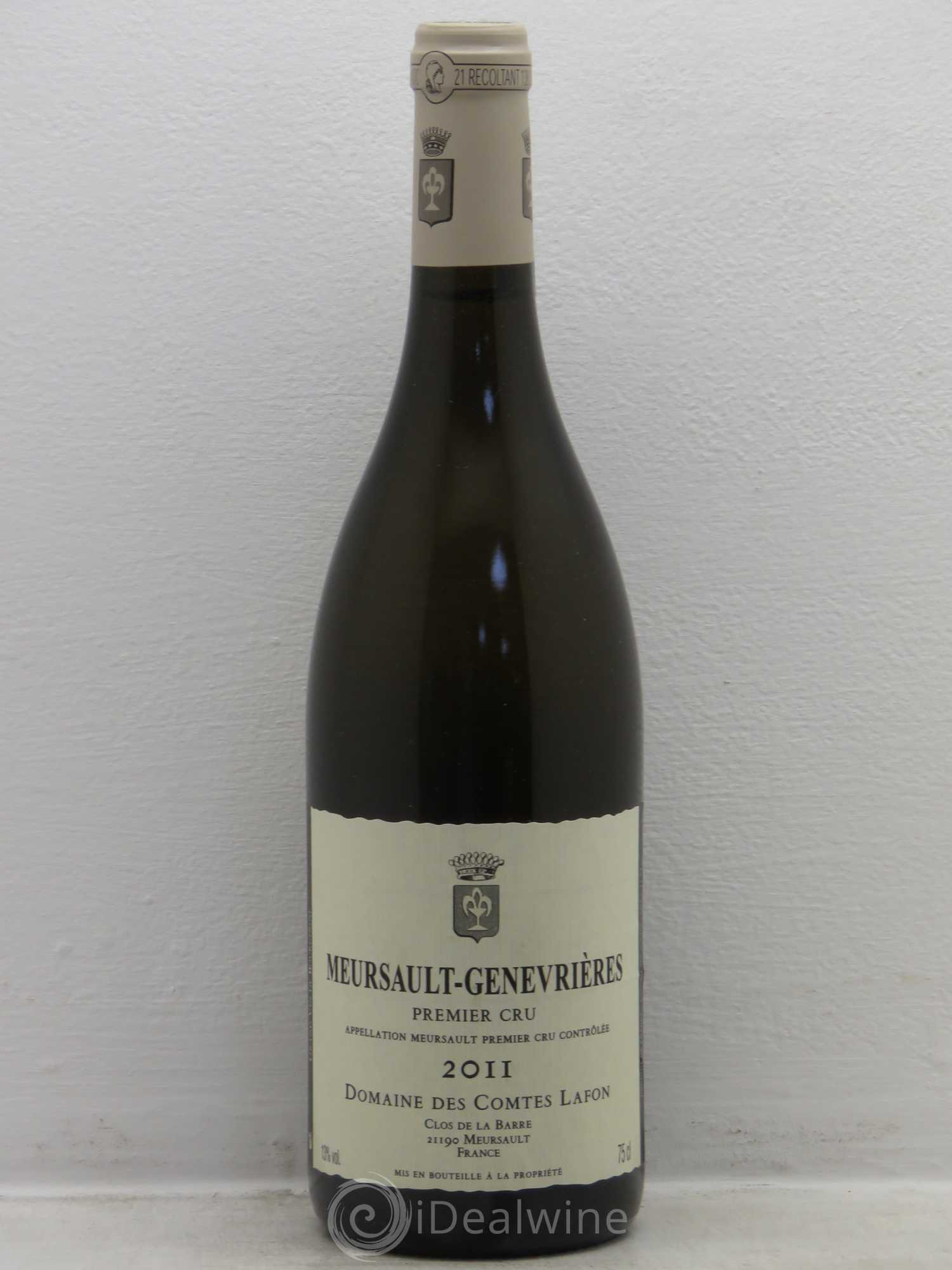 Meursault 1er Cru Genevrières Comtes Lafon (Domaine des) 2011 - Lot de 1 bouteille - 0
