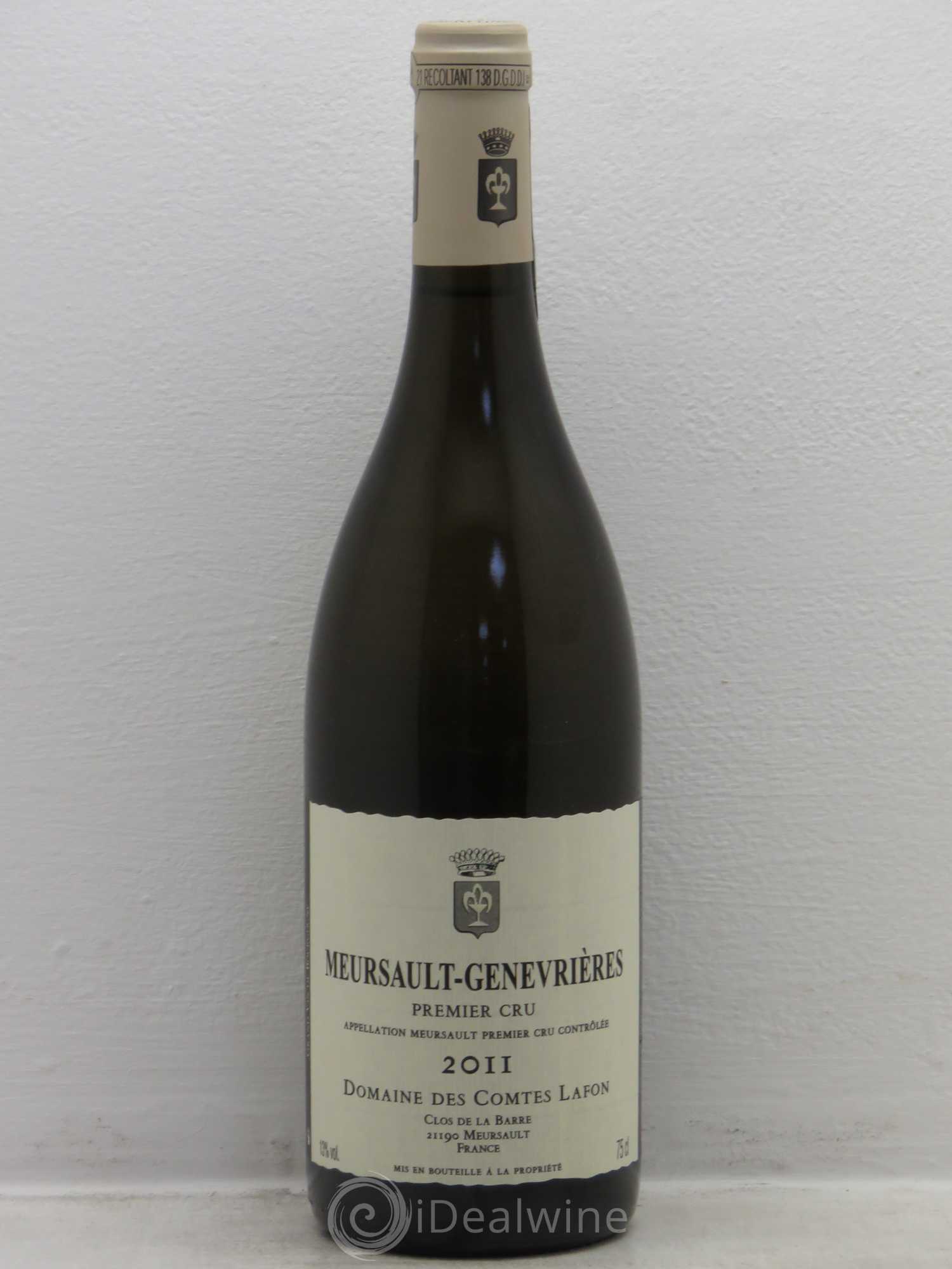 Meursault 1er Cru Genevrières Comtes Lafon (Domaine des) 2011 - Lot de 1 bouteille - 0
