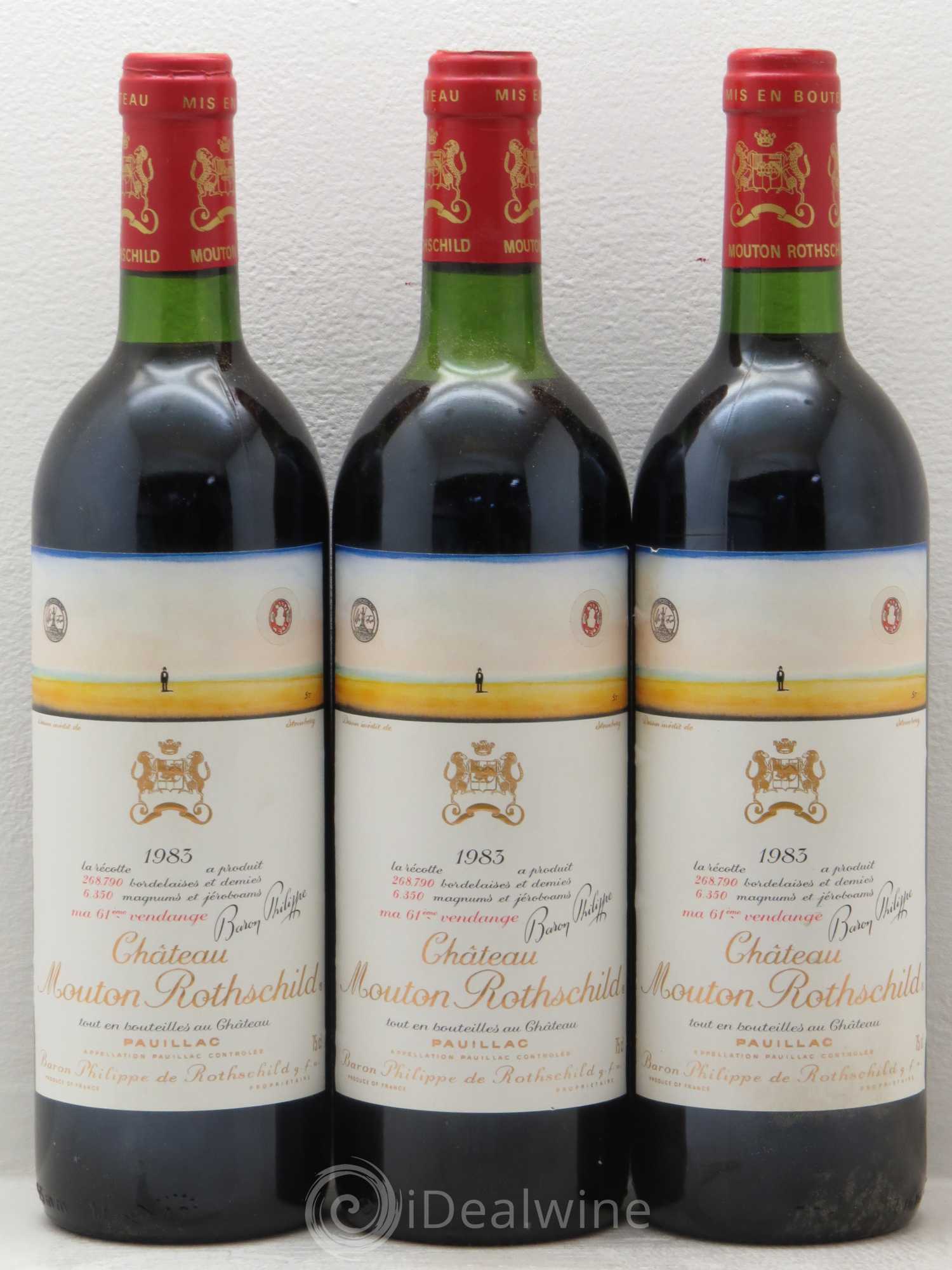Château Mouton Rothschild 1er Grand Cru Classé 1983 - Lot de 6 bouteilles - 2