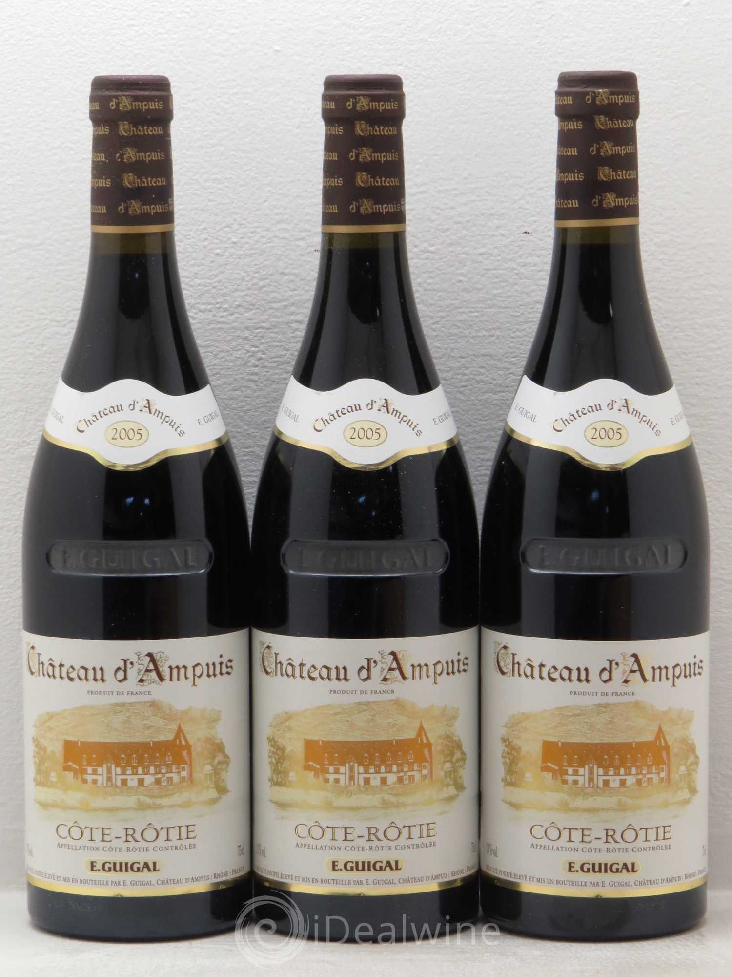 Côte-Rôtie Château d'Ampuis Guigal 2005 - Lot de 3 bouteilles - 0