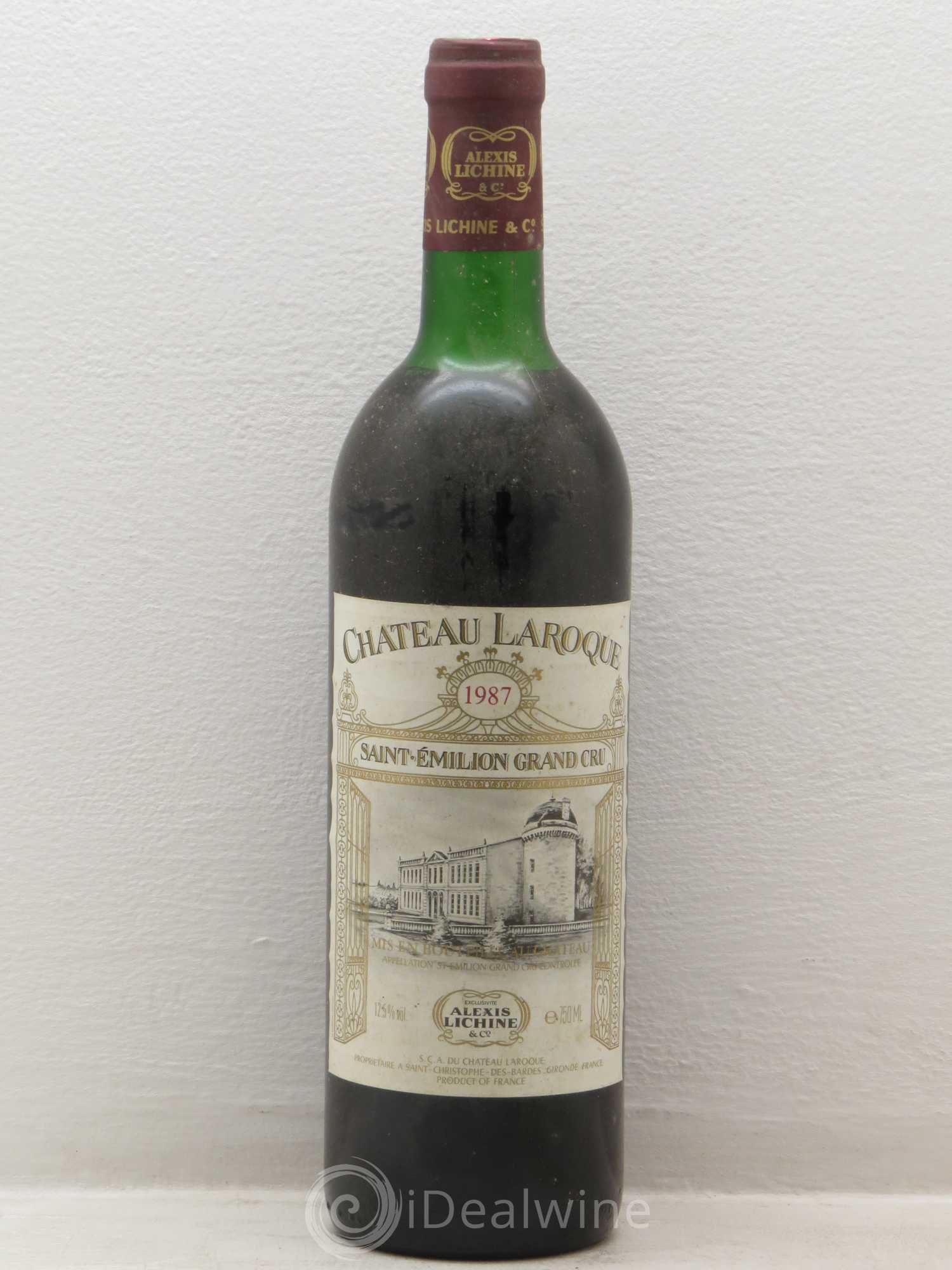Château Laroque Grand Cru Classé 1987 - Lot de 1 bouteille - 0