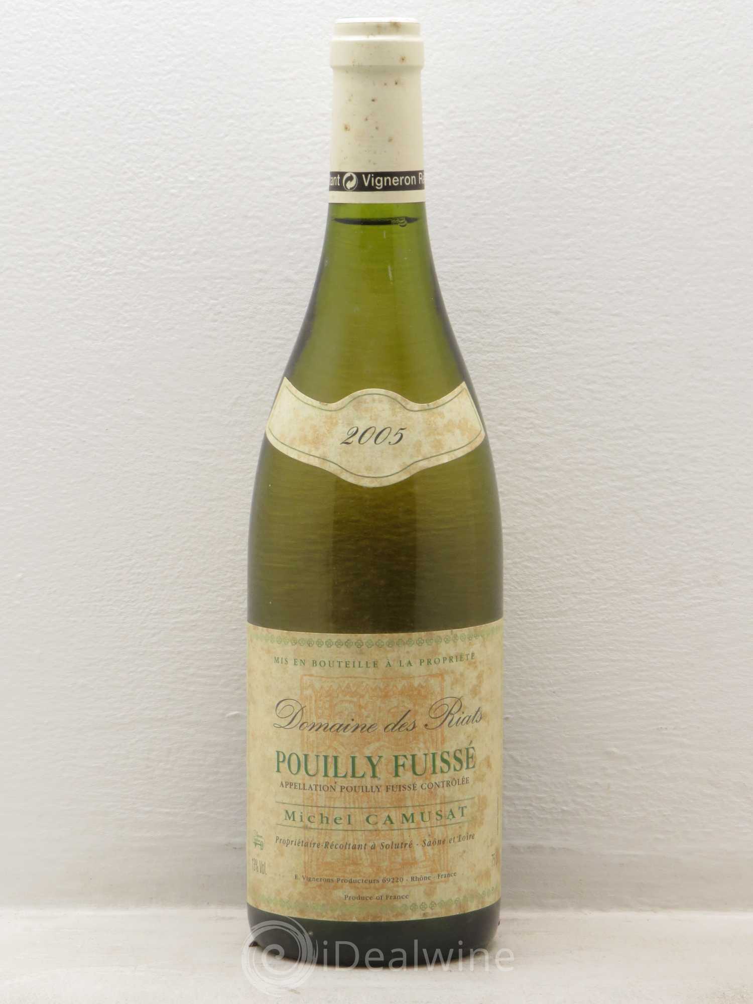 Pouilly-Fuissé Michel Camuzat Domaine des Riats 2005 - Posten von 1 Flasche - 0