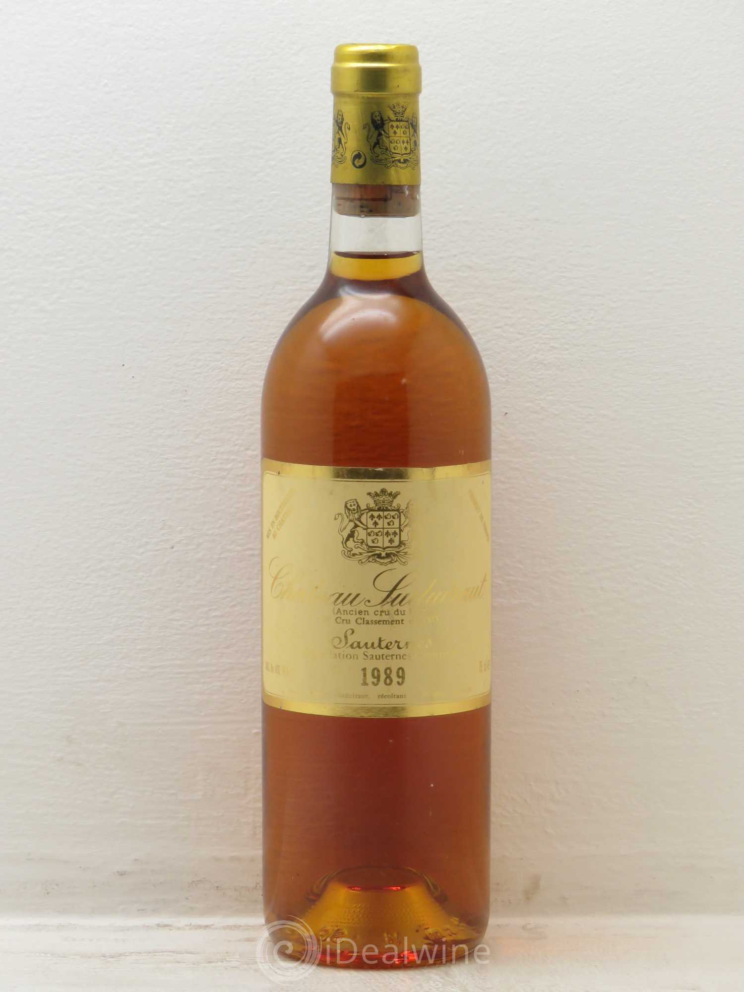 Château Suduiraut 1er Grand Cru Classé 1989 - Lotto di 1 bottiglia - 0