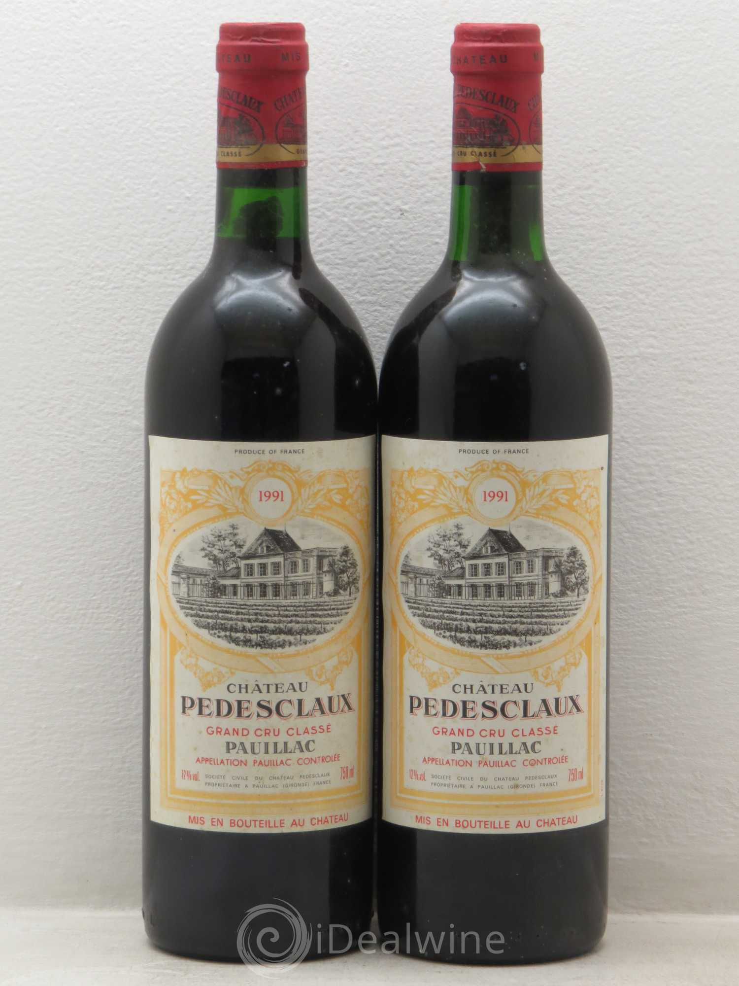 Château Pedesclaux 5ème Grand Cru Classé 1991 - Lot de 2 bouteilles - 0