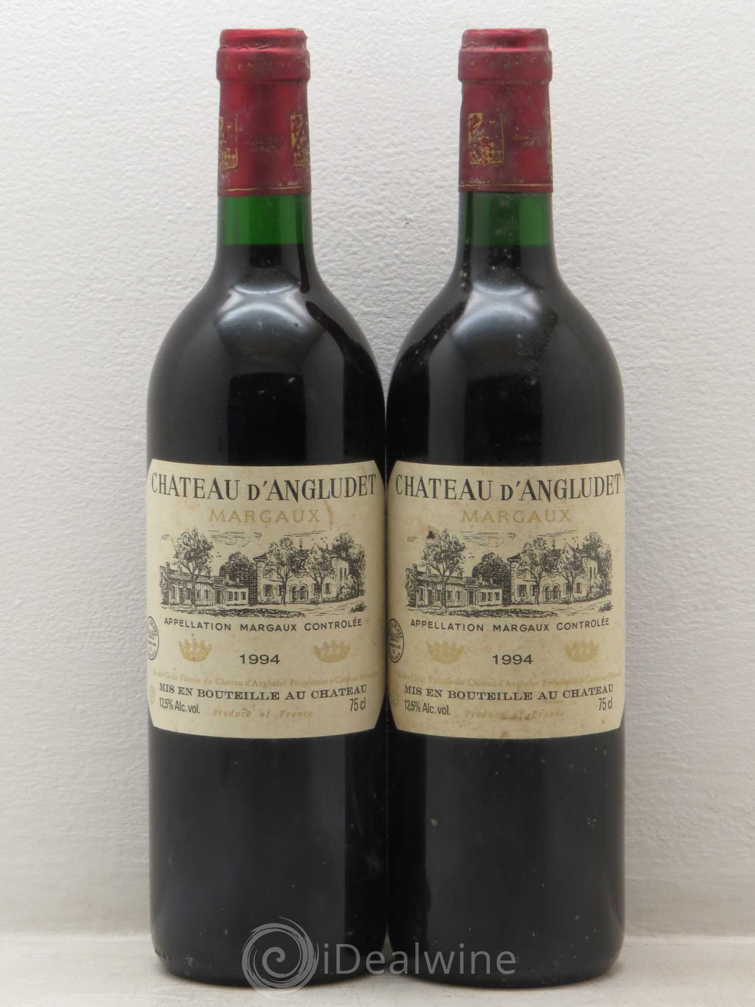 Château d' Angludet Cru Bourgeois 1994 - Lot de 2 bouteilles - 0