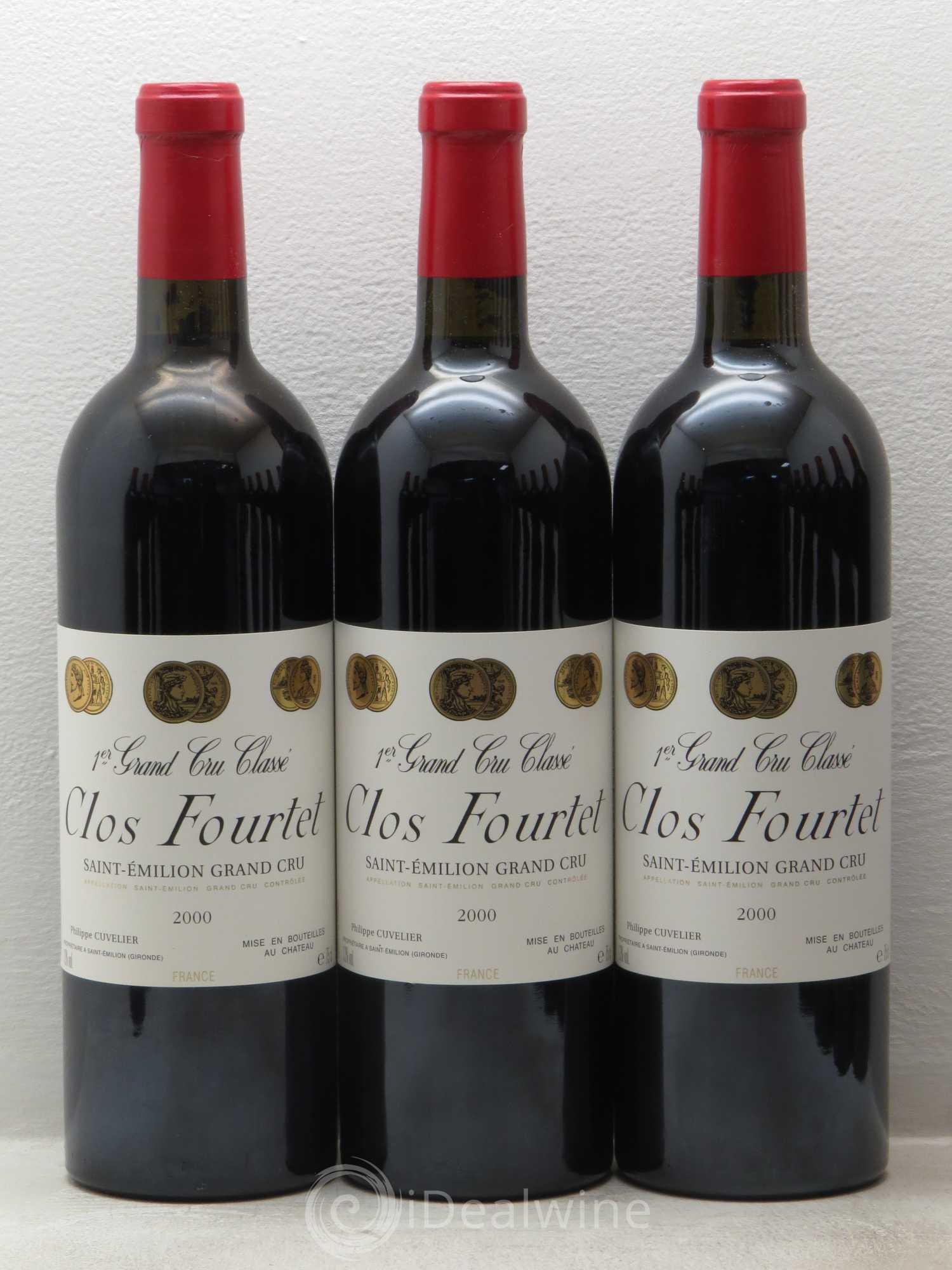 Clos Fourtet 1er Grand Cru Classé B 2000 - Lot de 12 bouteilles - 1