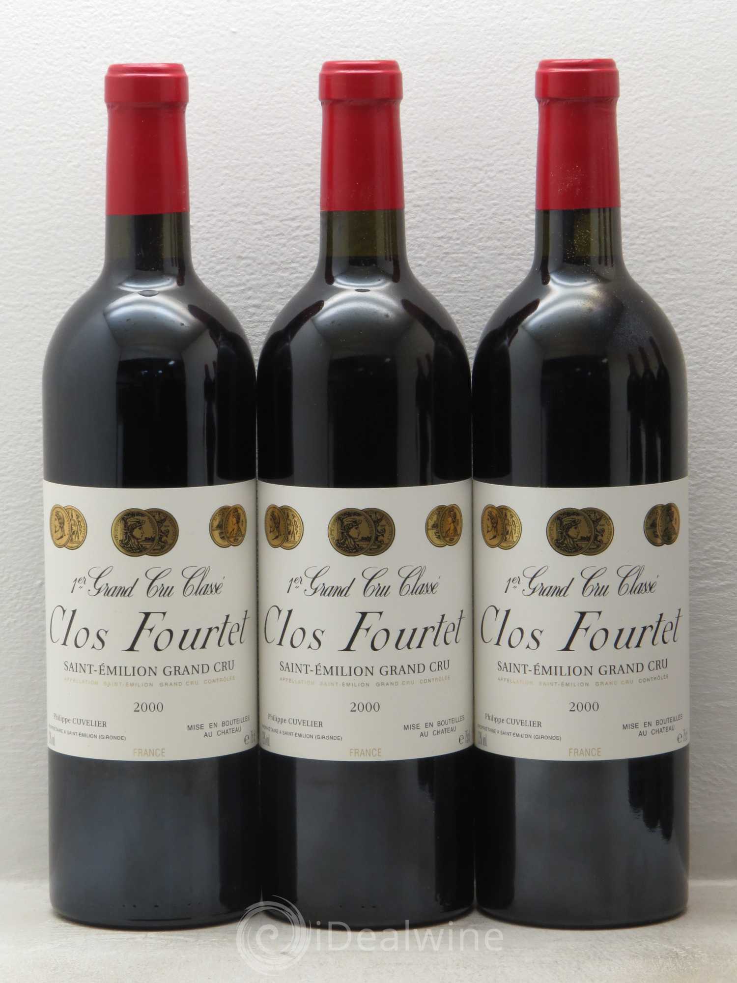 Clos Fourtet 1er Grand Cru Classé B 2000 - Lot de 12 bouteilles - 3