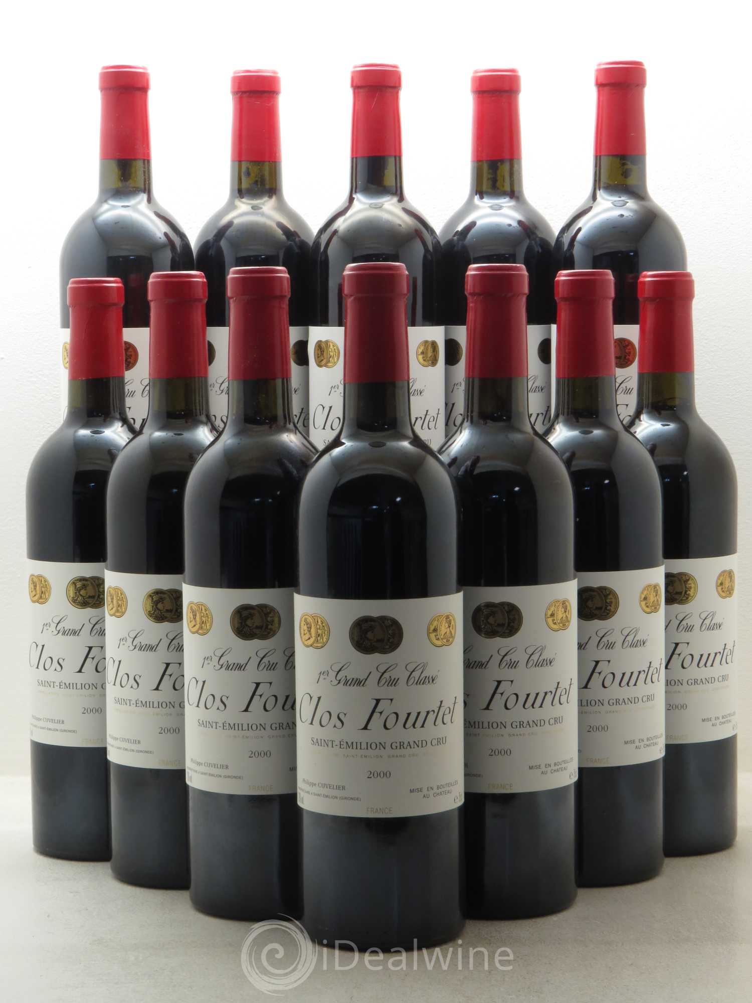 Clos Fourtet 1er Grand Cru Classé B 2000 - Lot de 12 bouteilles - 0