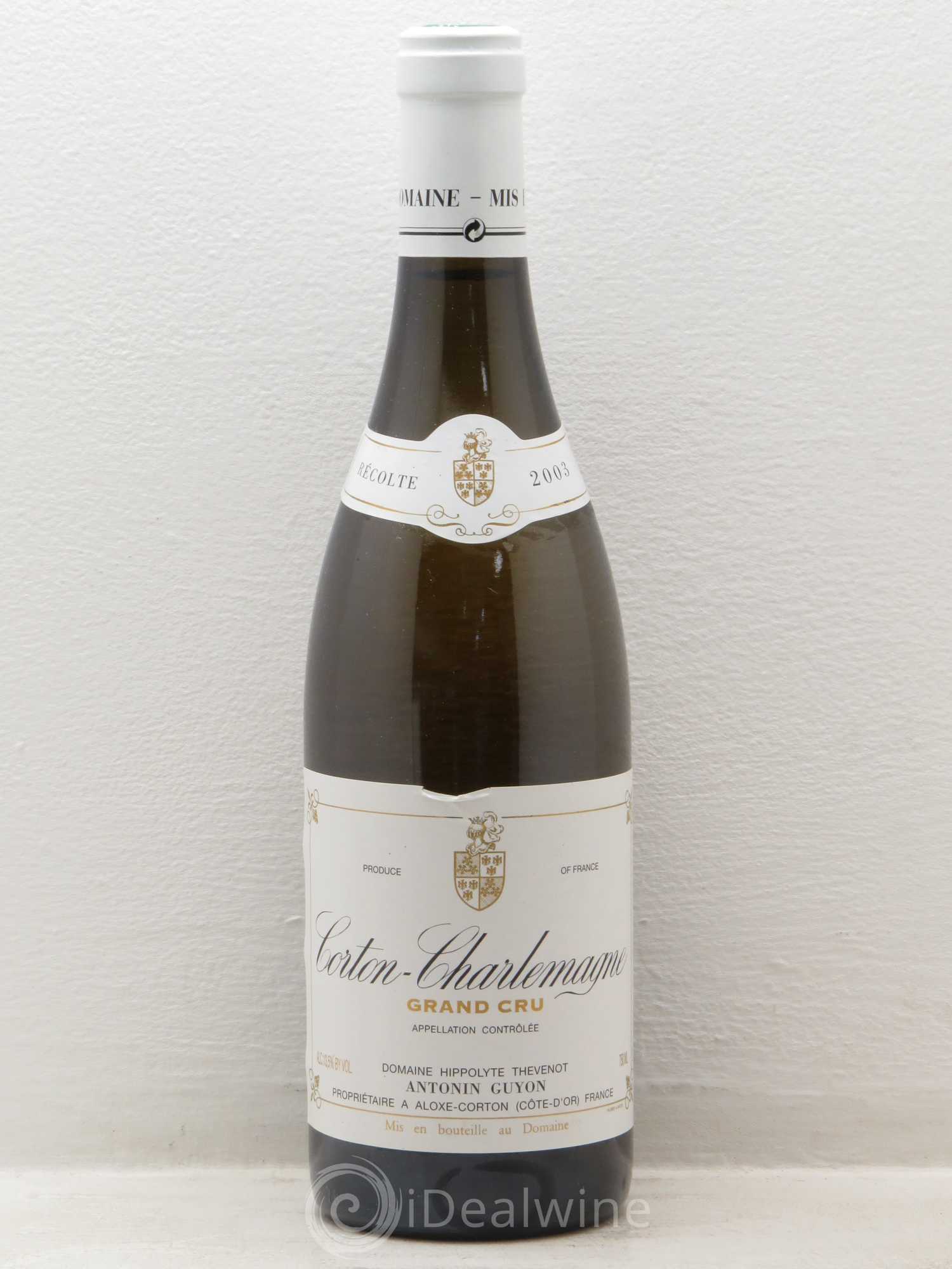 Corton-Charlemagne Grand Cru Domaine Antoine Guyon 2003 - Posten von 6 Flaschen - 0