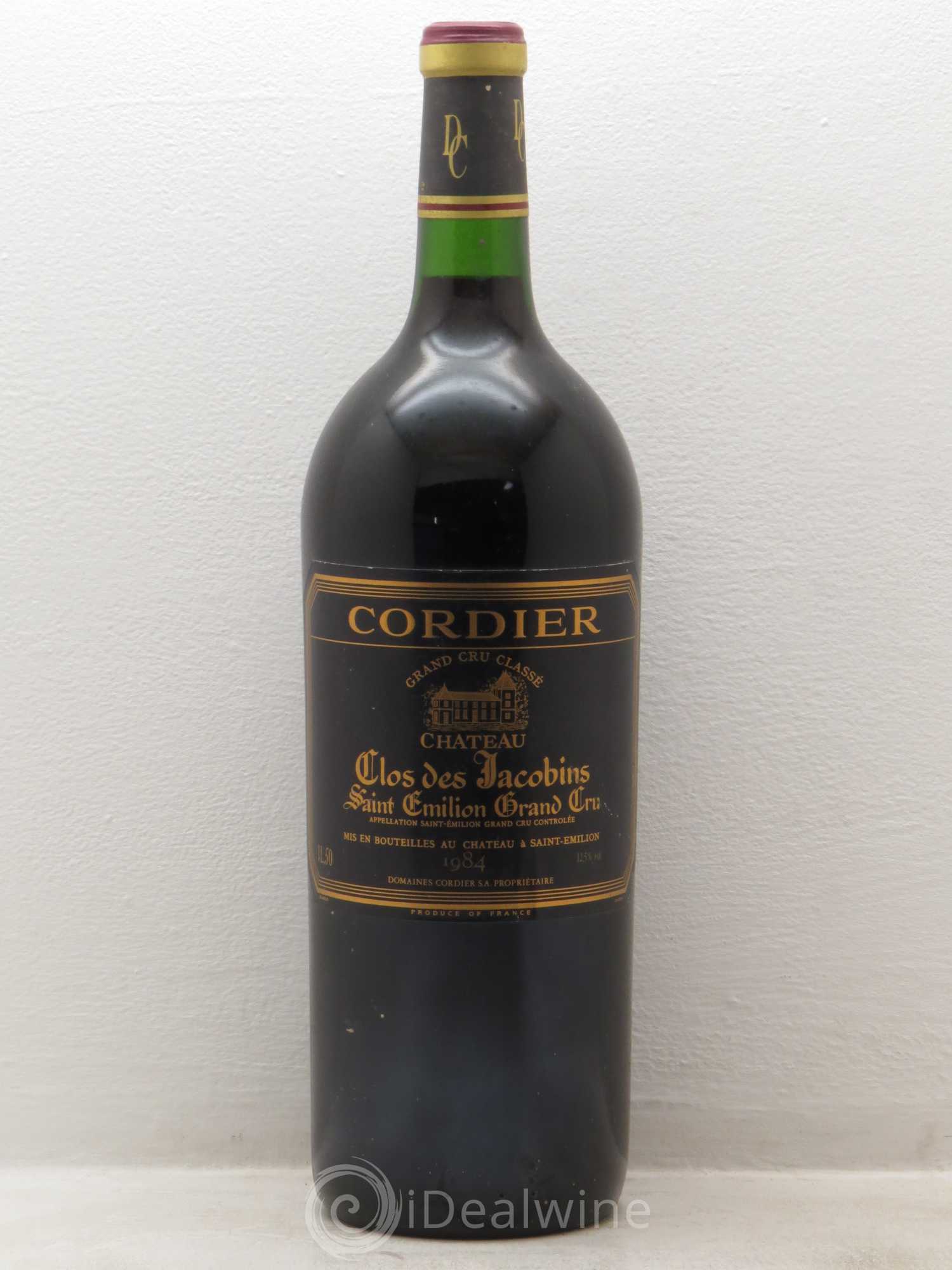 Château Clos des Jacobins Grand Cru Classé 1984 - Lot de 1 magnum - 0