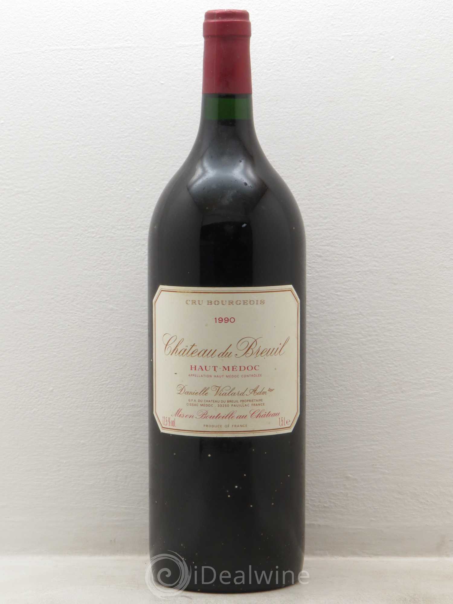 Château du Breuil Cru Bourgeois 1990 - Lot de 1 magnum - 0