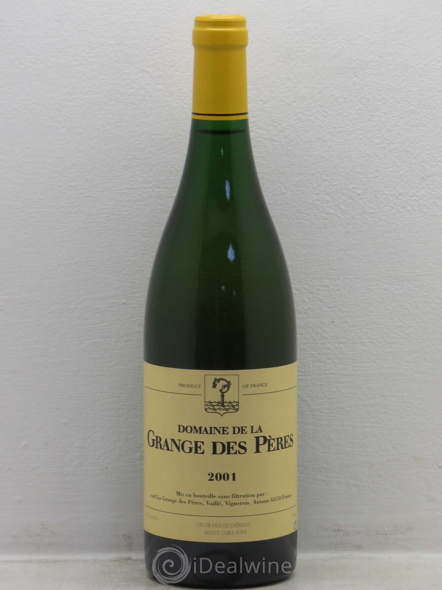 Pays d'Hérault Grange des Pères Laurent Vaillé 2001 - Lot de 1 bouteille - 0
