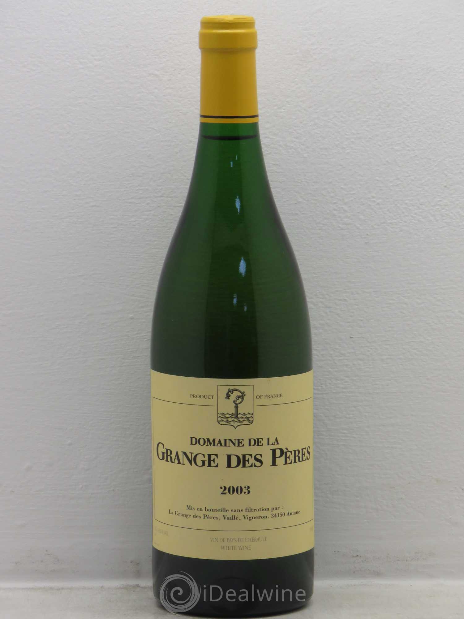 Pays d'Hérault Grange des Pères Laurent Vaillé 2003 - Lot de 1 bouteille - 0