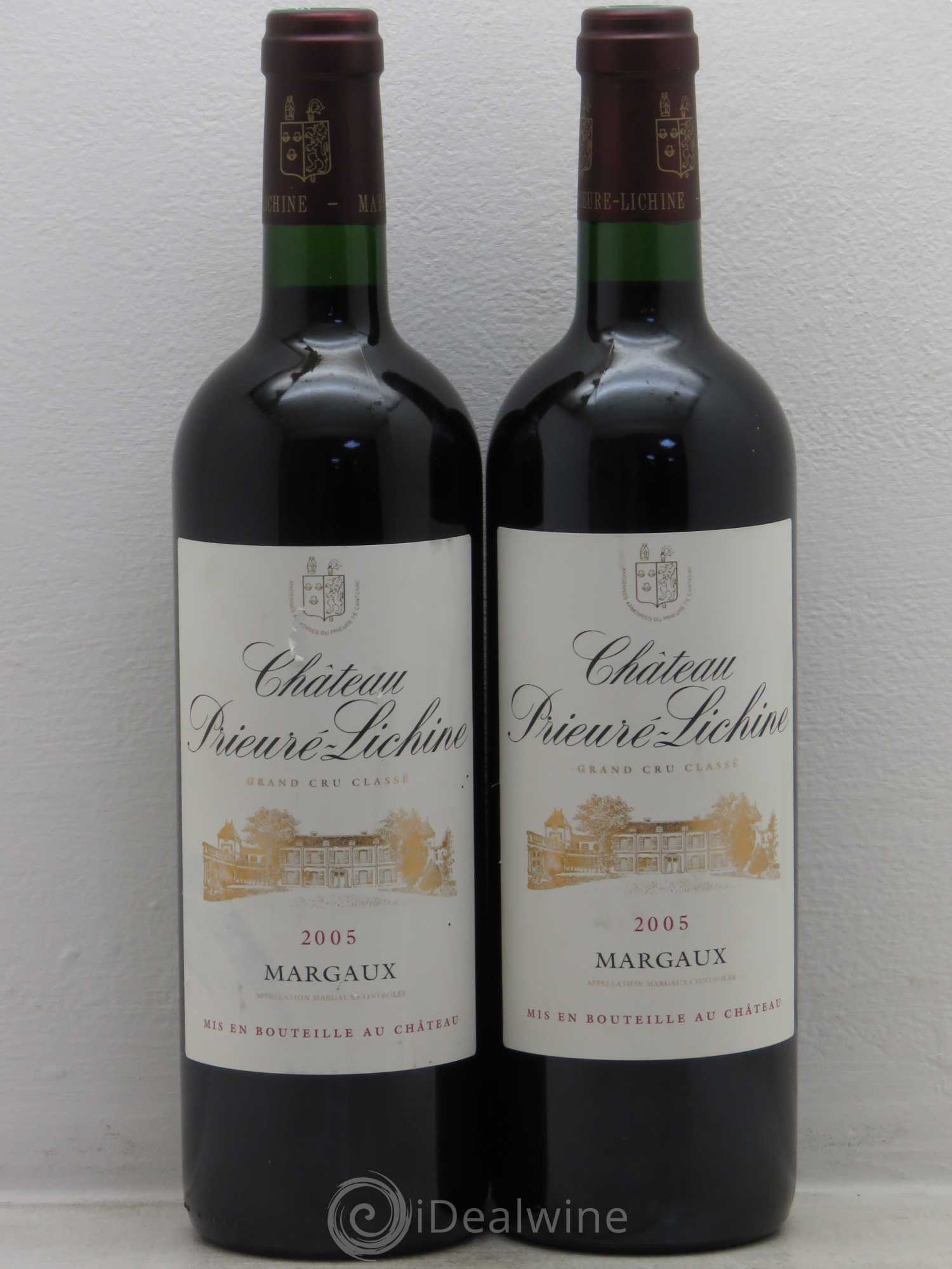 Château Prieuré Lichine 4ème Grand Cru Classé 2005 - Lot de 2 bouteilles - 0