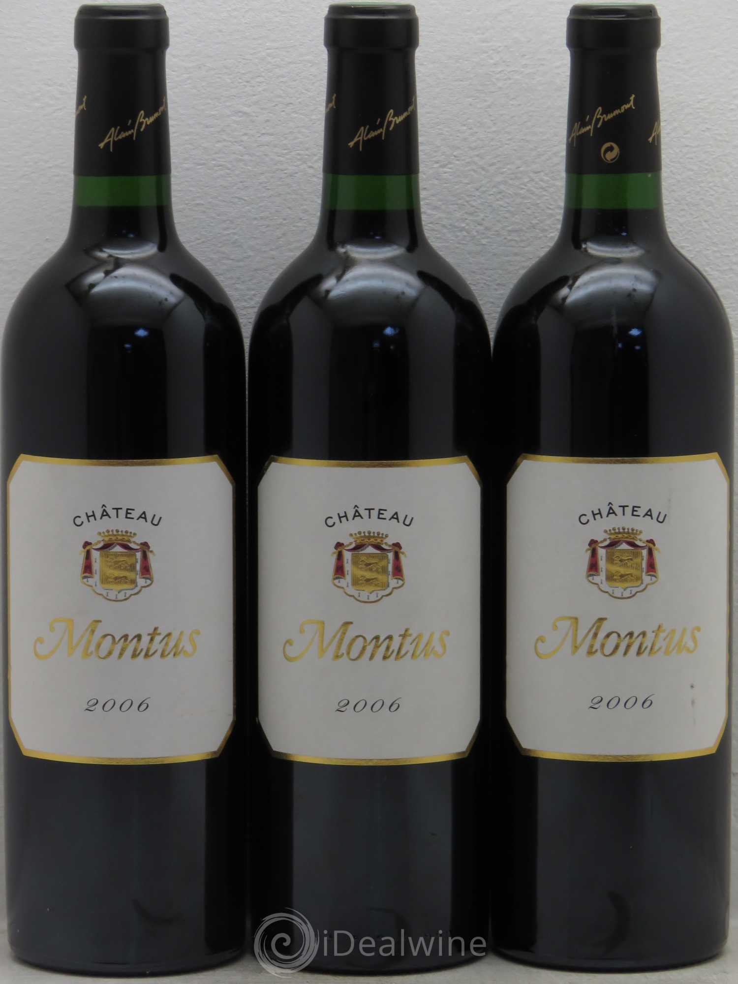 Madiran Château Montus Alain Brumont 2006 - Lot de 3 bouteilles - 0