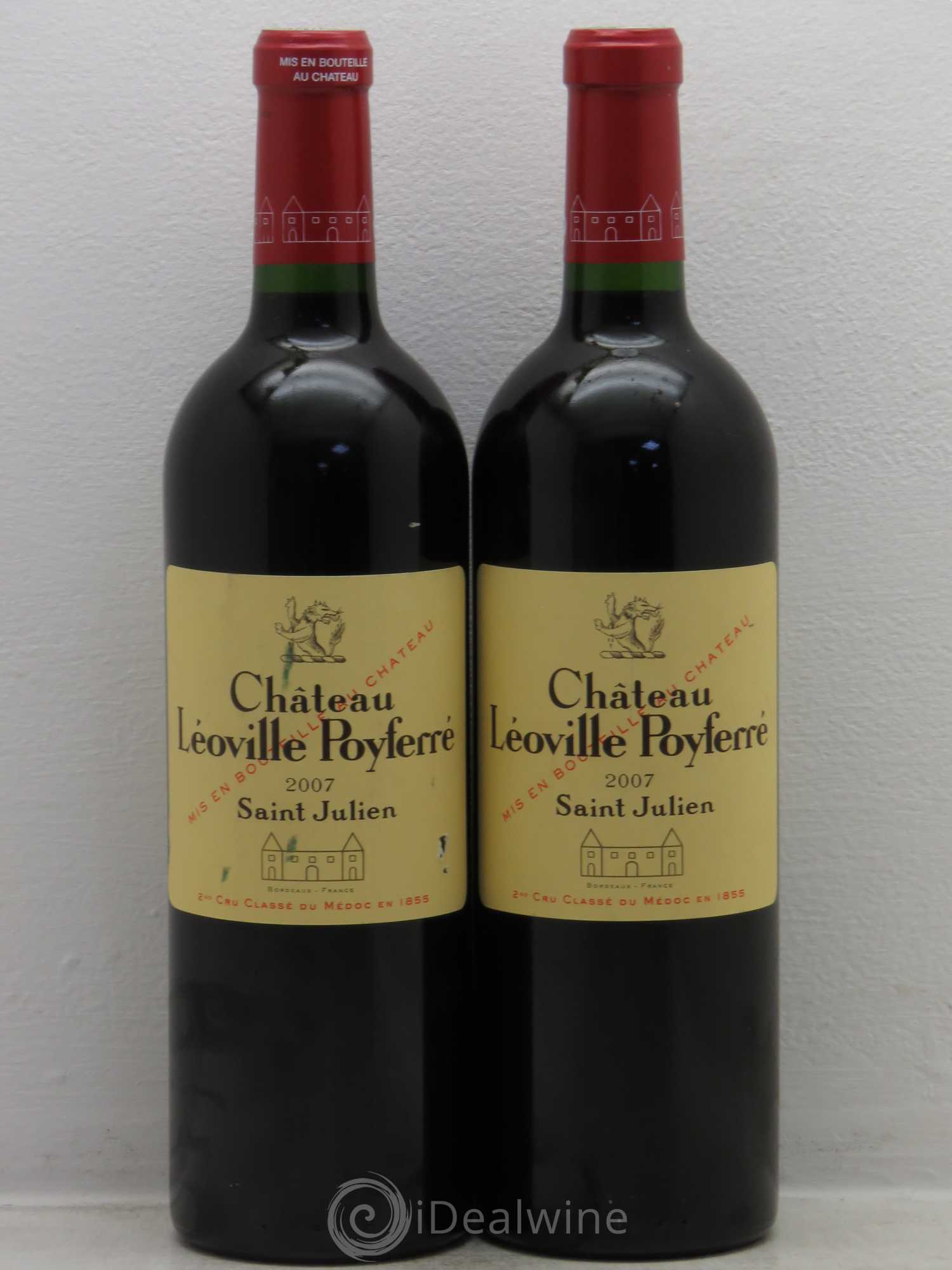Château Léoville Poyferré 2ème Grand Cru Classé 2007 - Lot de 2 bouteilles - 0