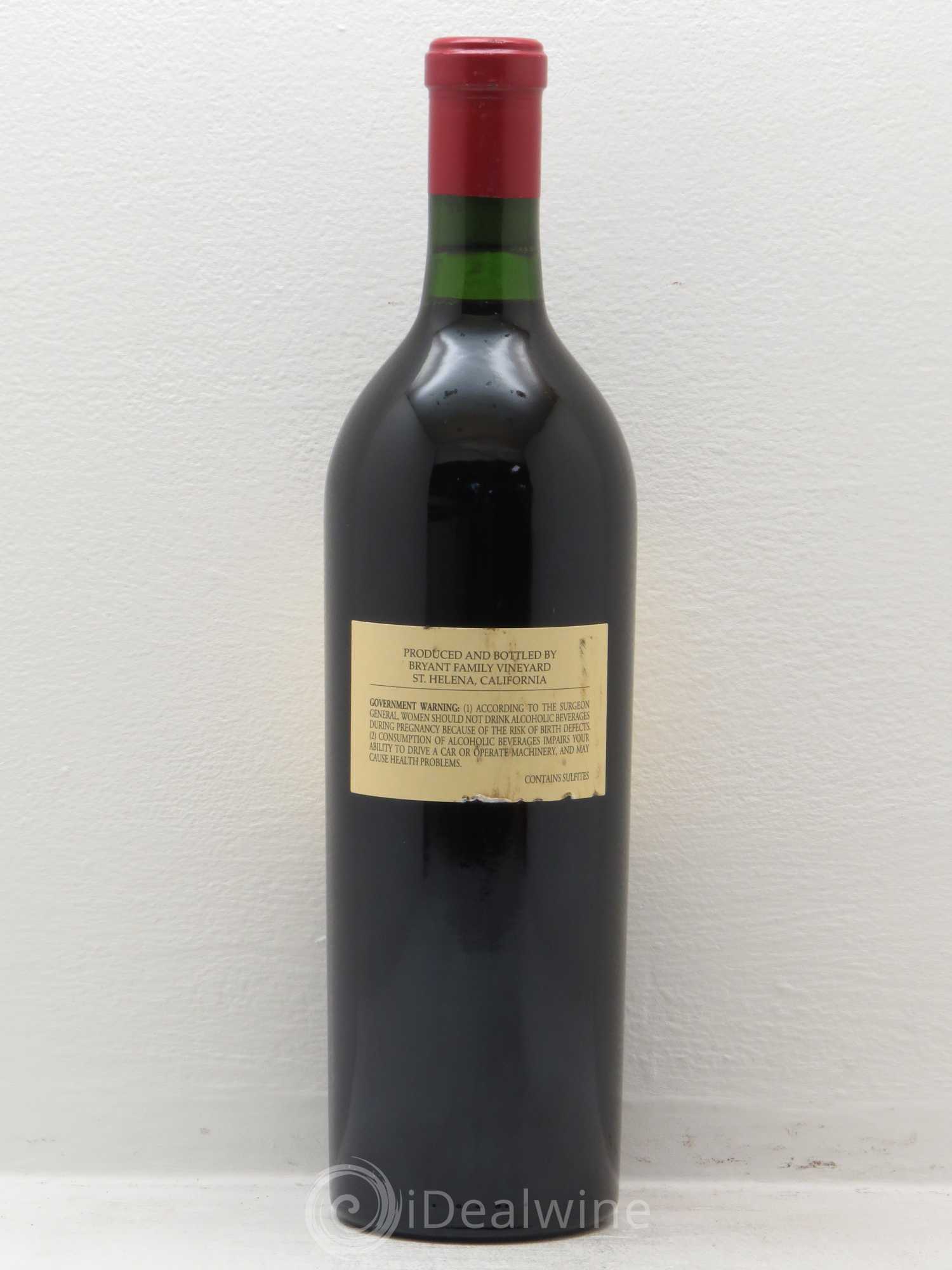 Napa Valley Bryant Family Vineyard Cabernet Sauvignon    2010 - Lot de 1 bouteille - 1