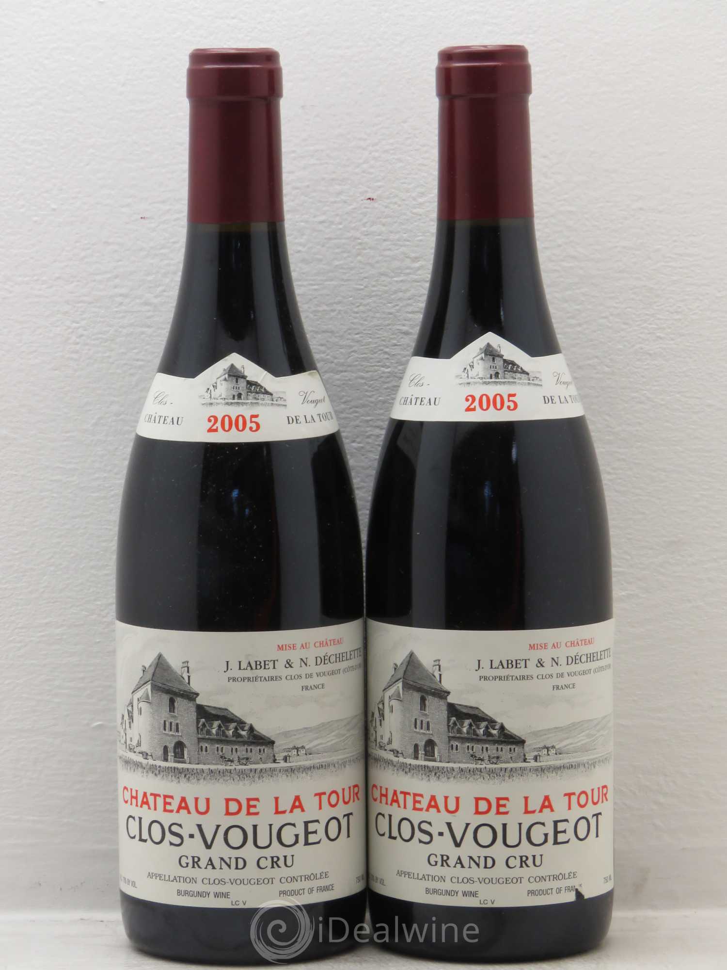 Clos de Vougeot Grand Cru Château de La Tour 2005 - Lot de 2 bouteilles - 0