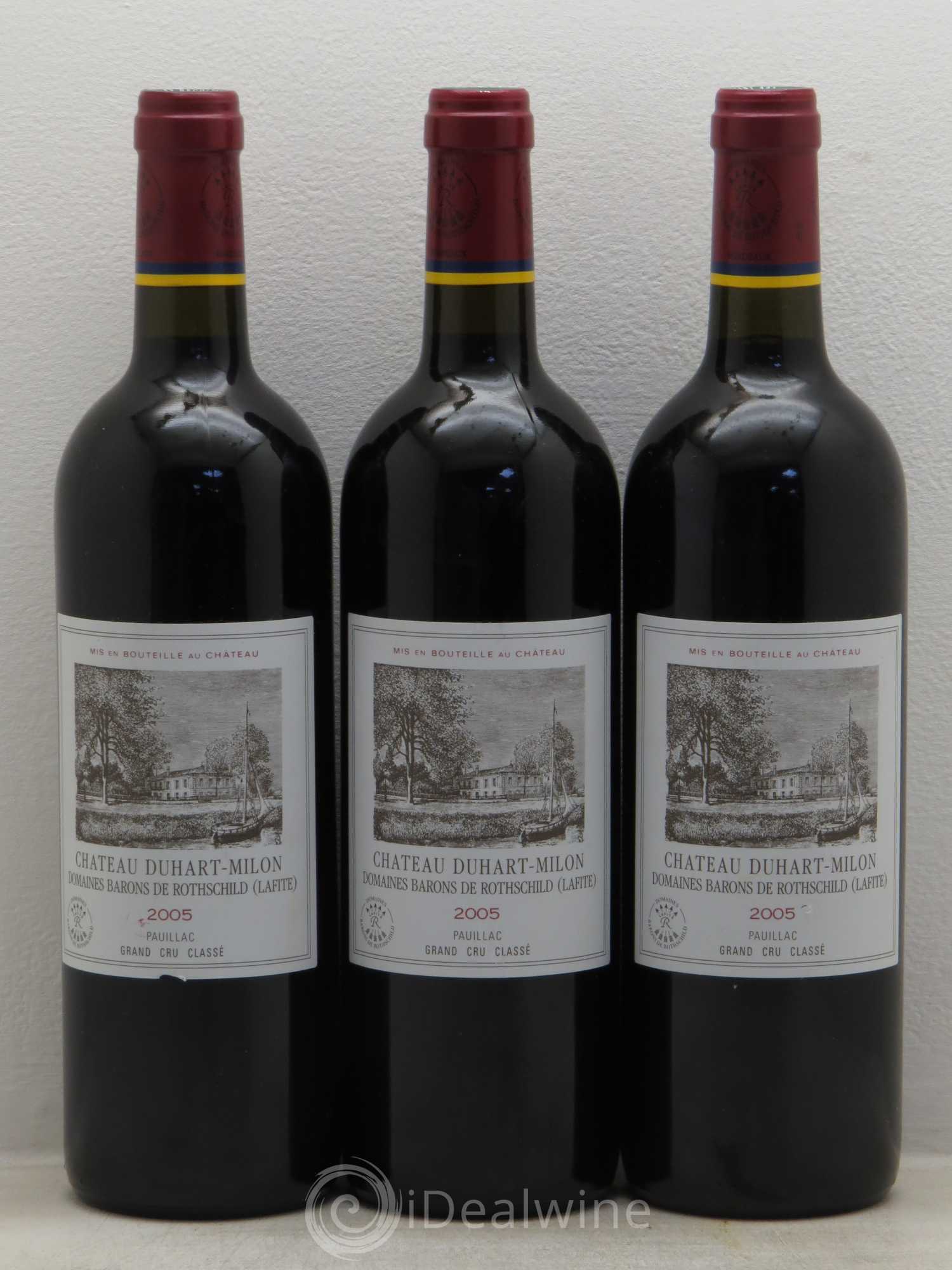 Château Duhart-Milon 4ème Grand Cru Classé 2005 - Lot de 3 bouteilles - 0