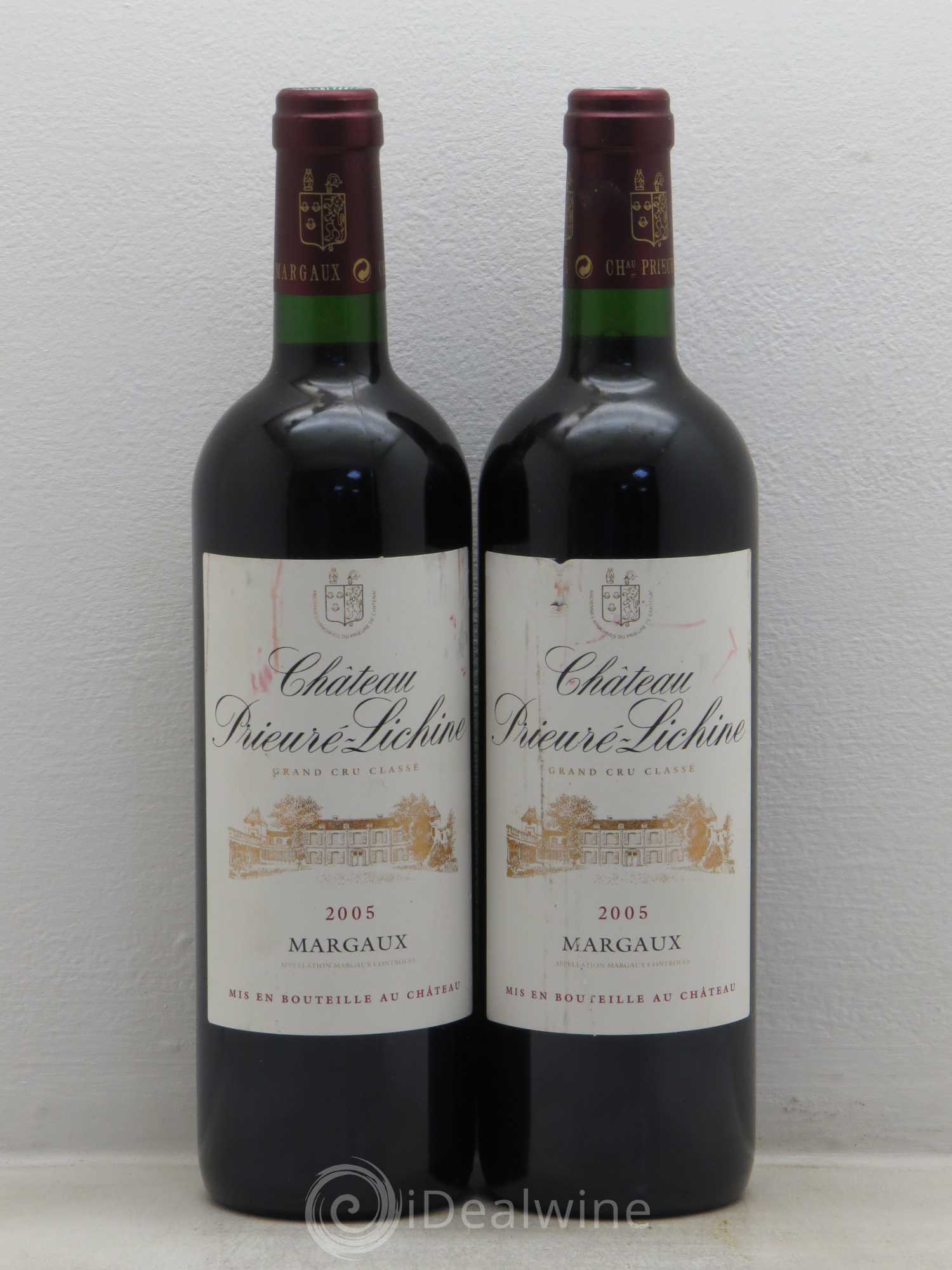 Château Prieuré Lichine 4ème Grand Cru Classé 2005 - Lot de 2 bouteilles - 0
