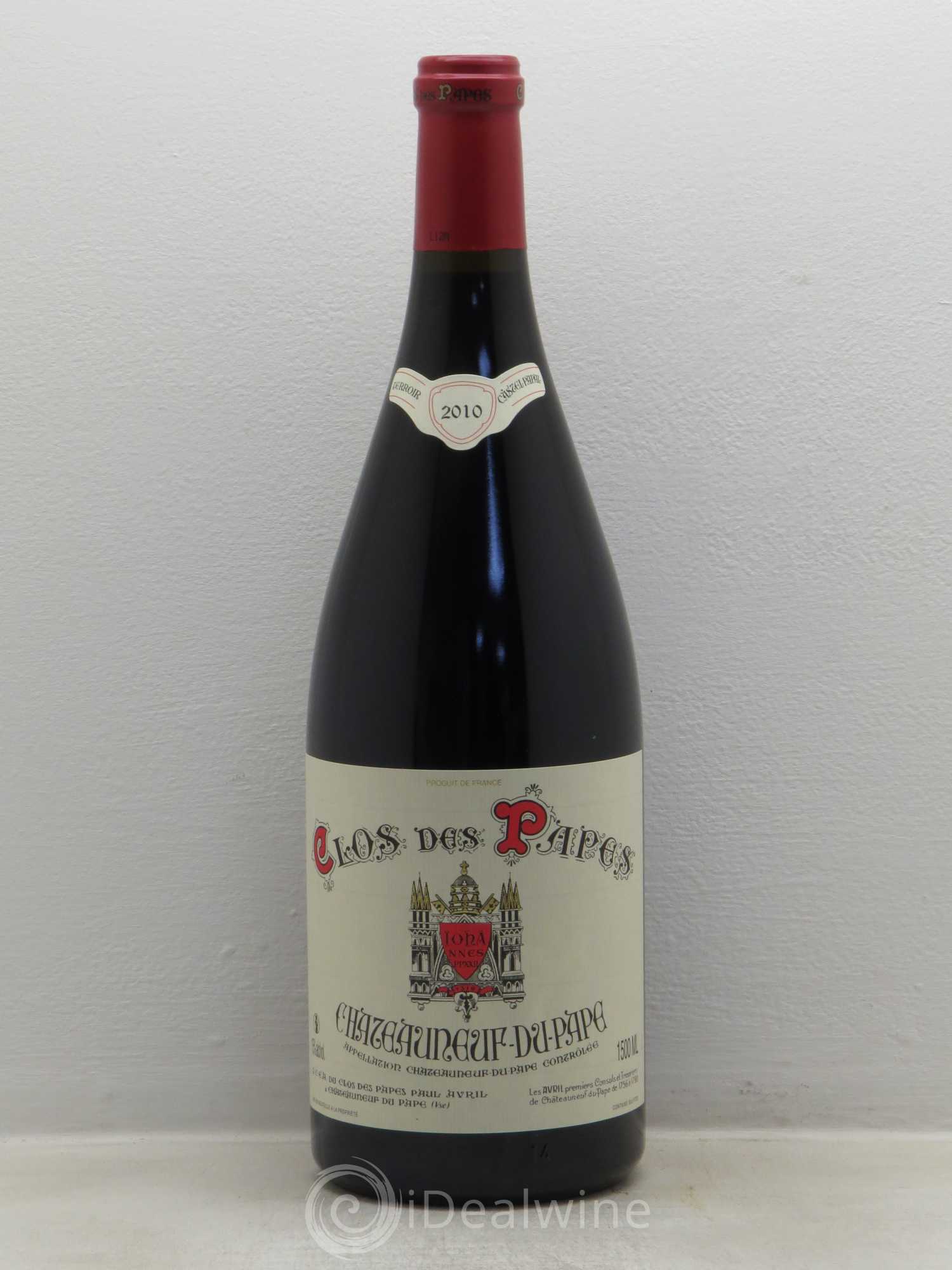 Châteauneuf-du-Pape Clos des Papes - Paul Avril 2010 - Lot de 1 magnum - 0