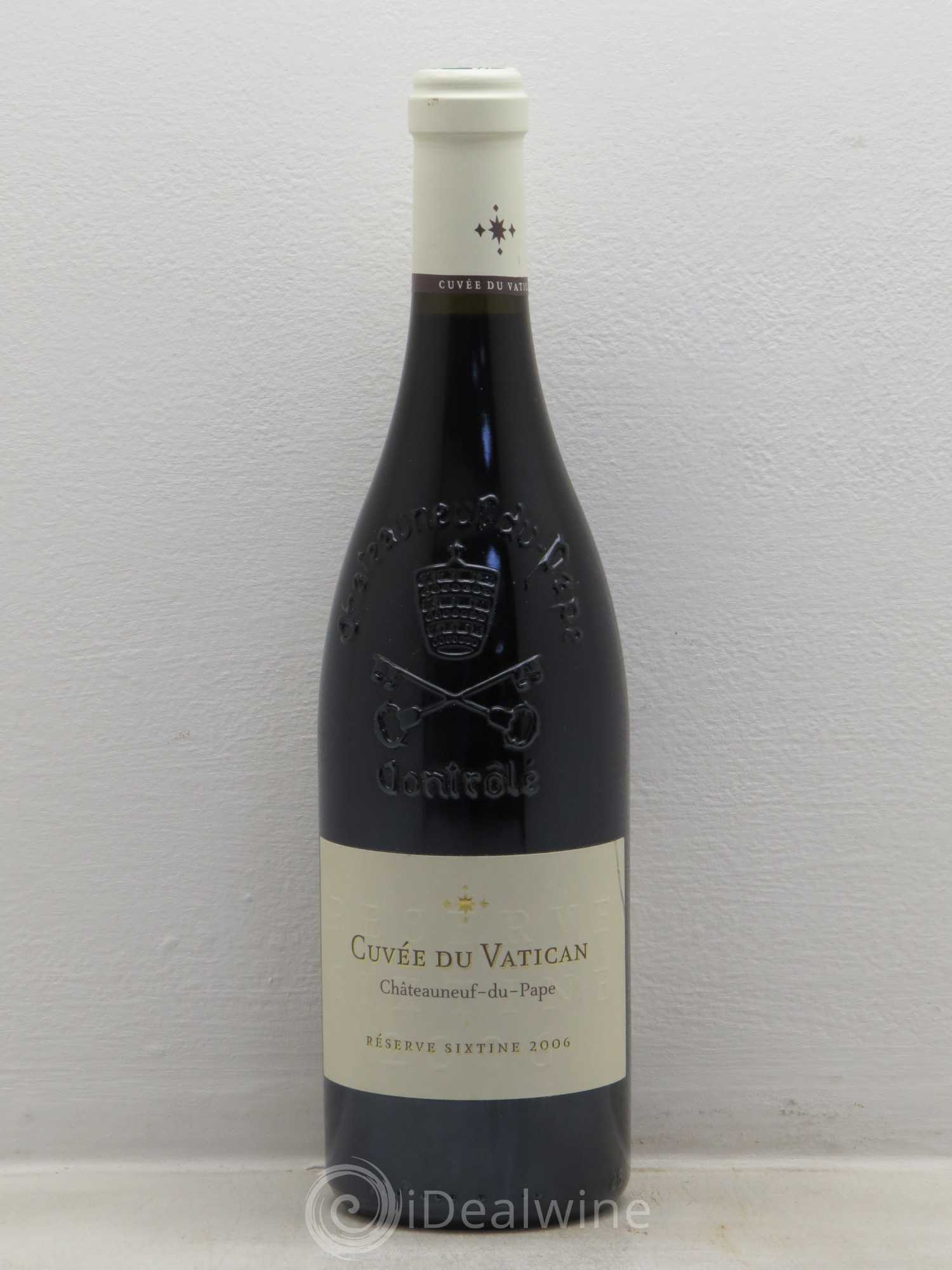 Châteauneuf-du-Pape Cuvée du Vatican Réserve Sixtine Famille Diffonty 2006 - Lot de 1 bouteille - 0