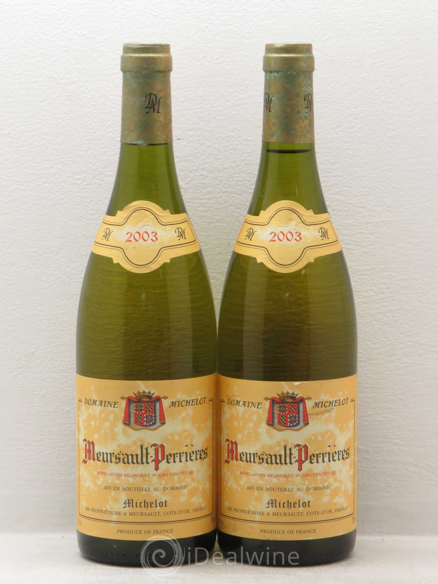 Meursault 1er Cru 2003 - Lot de 2 bouteilles - 0