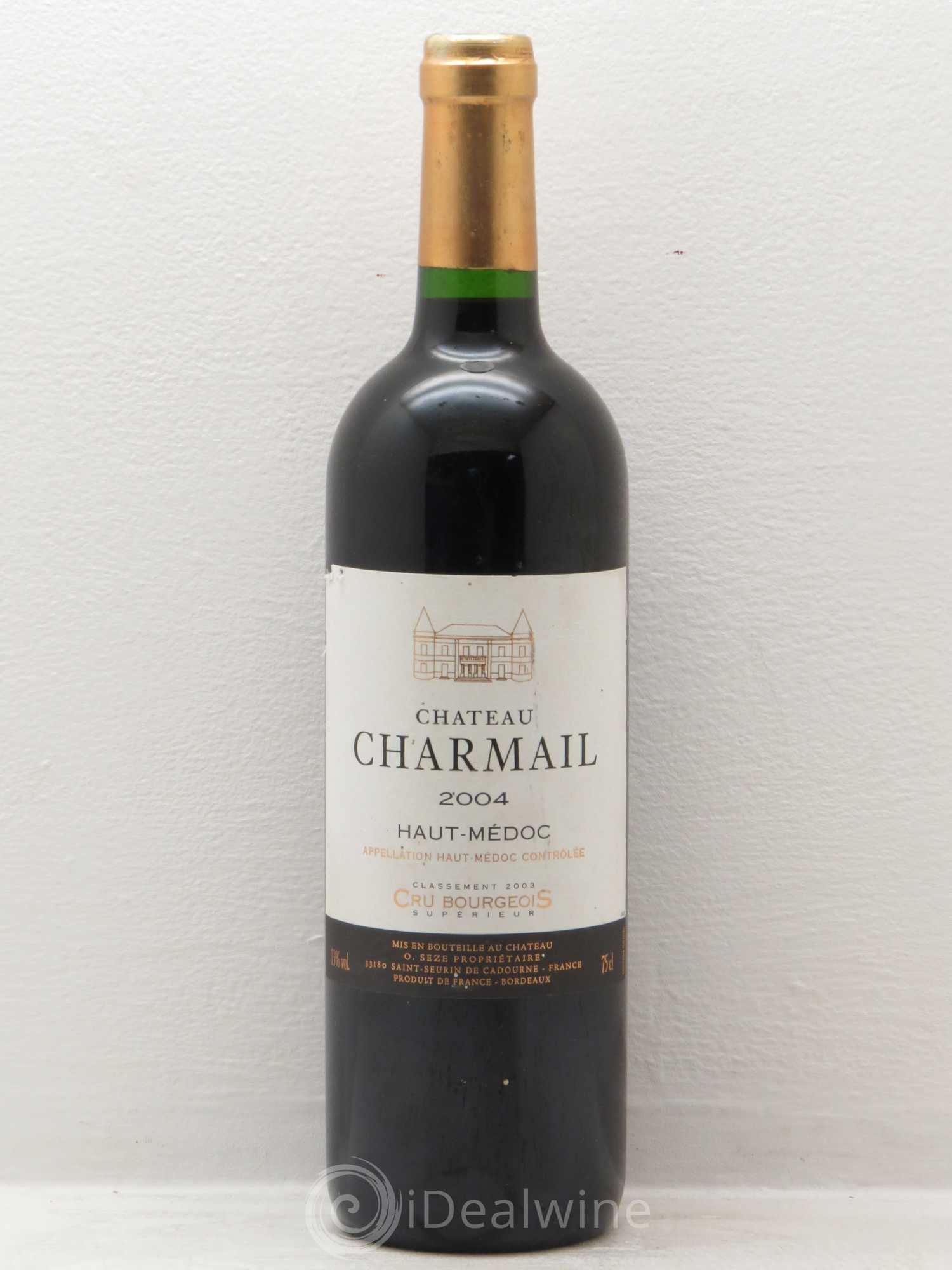 Château Charmail Cru Bourgeois 2004 - Lot de 1 bouteille - 0