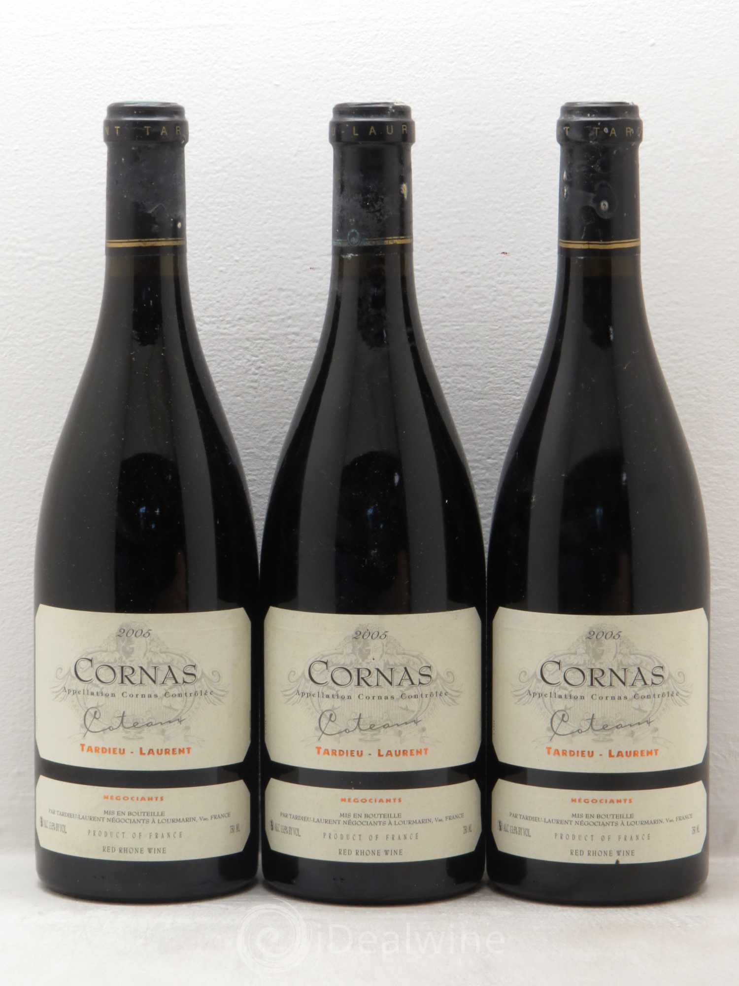 Cornas Coteaux Maison Tardieu-Laurent 2005 - Lot de 3 bouteilles - 0