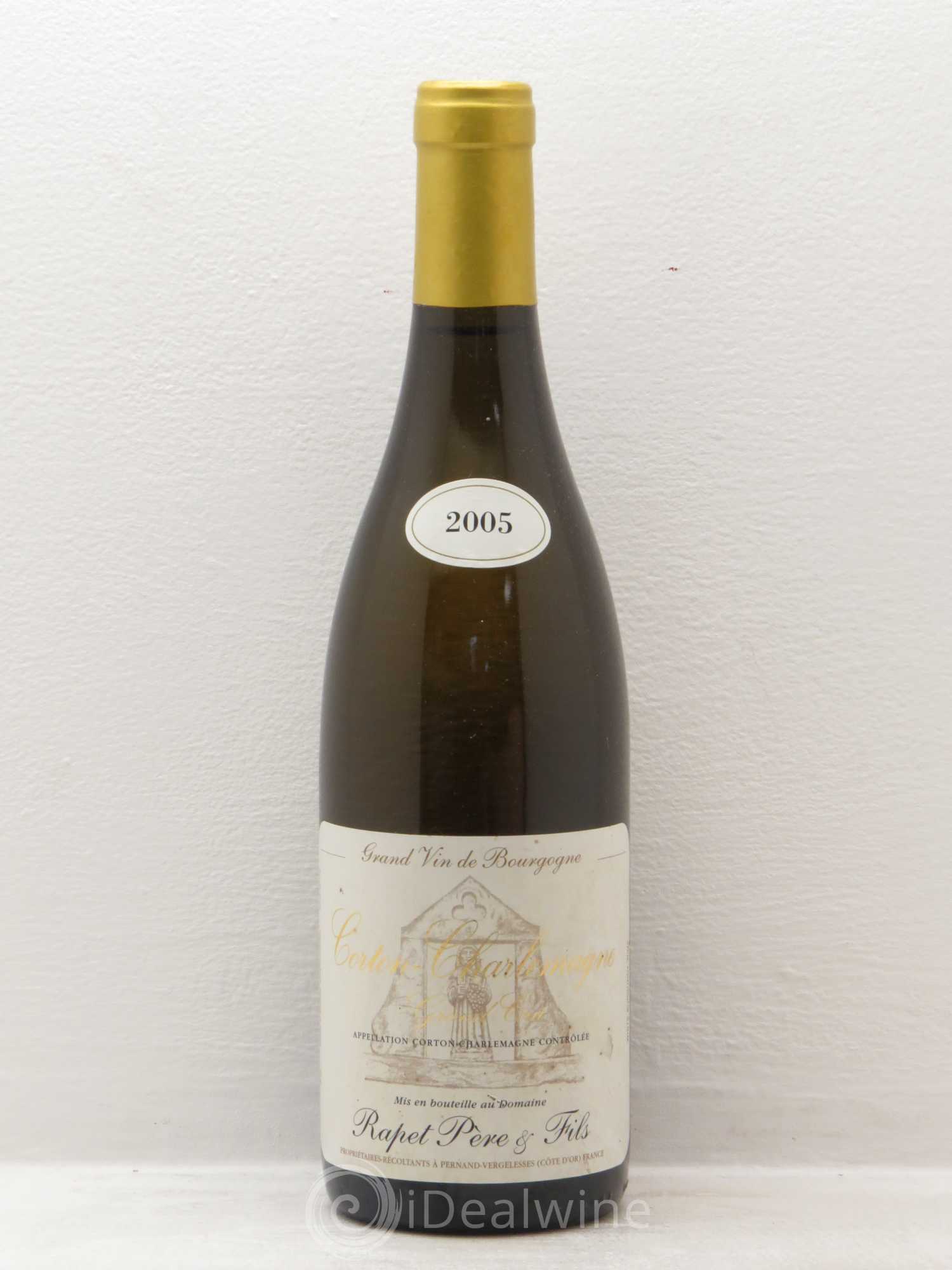 Corton-Charlemagne Grand Cru Rapet Père & Fils 2005 - Lot de 1 bouteille - 0